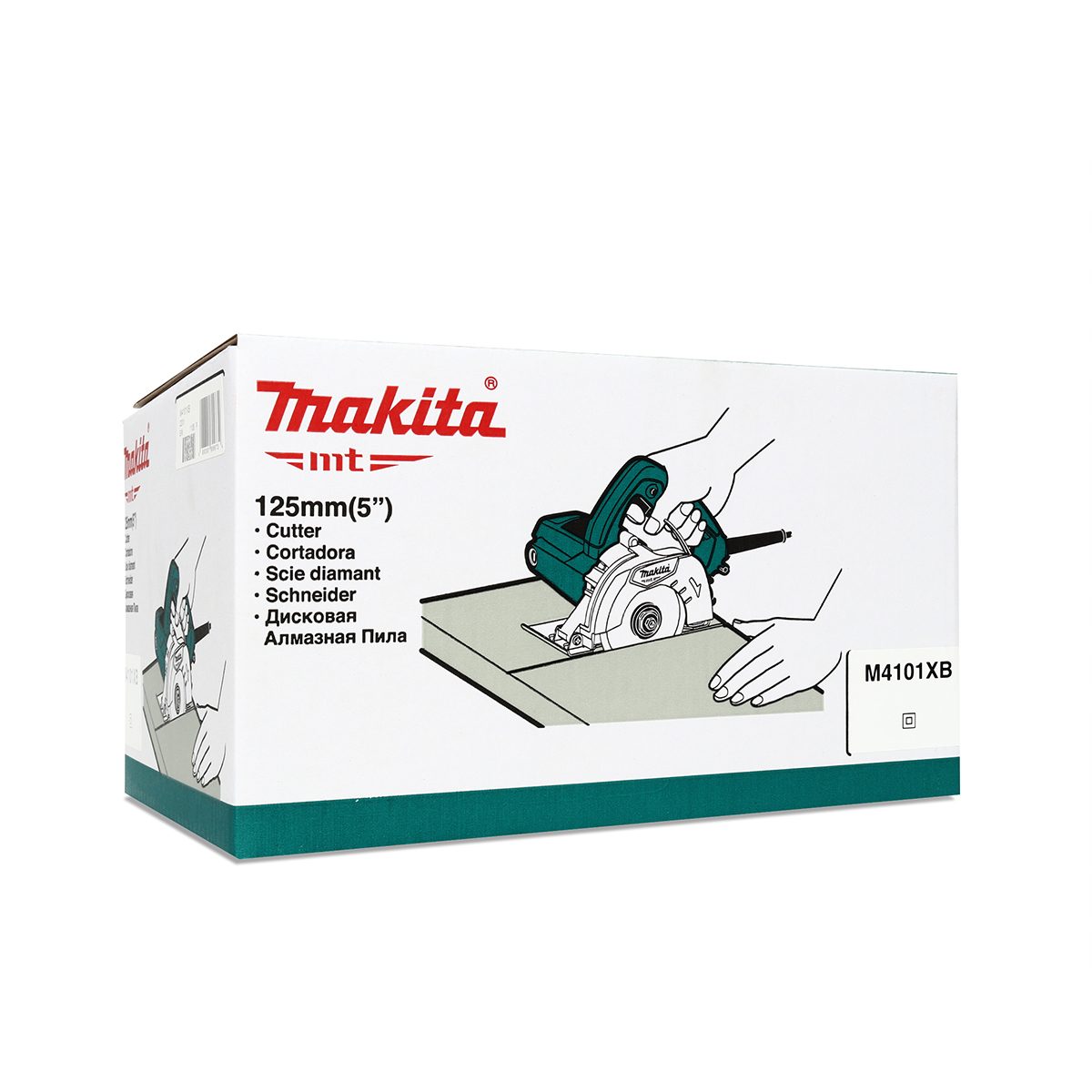 MAKITA เครื่องตัดไฟฟ้า ขนาด 4 - 5 นิ้ว (125 มม.) กำลังไฟ 1,250 วัตต์ รุ่น M4101XB ตัดโค้ง ความเร็วรอบ 12,000 รอบ/นาที (มากีต้า : MT-Series)