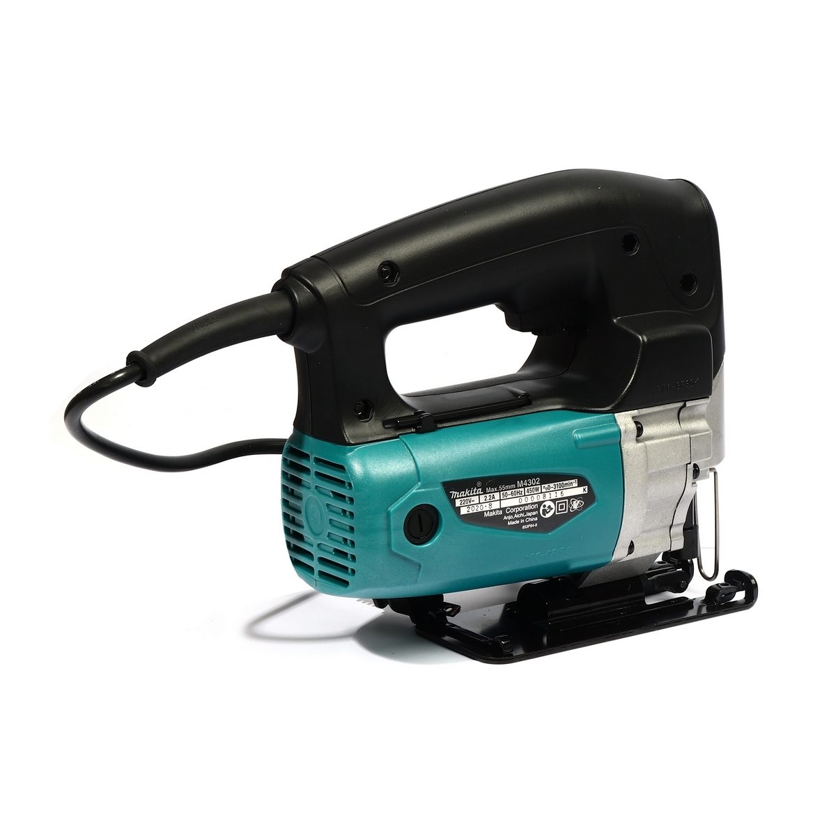 MAKITA เลื่อยจิ๊กซอว์ B-TYPE (งานหนัก) กำลังไฟ 450 วัตต์ รุ่น M4302B ความยาวช่วงชัก 26 มม. (1 นิ้ว)ความเร็วช่วงชัก 0 - 3,100 จังหวะ/นาที (มา