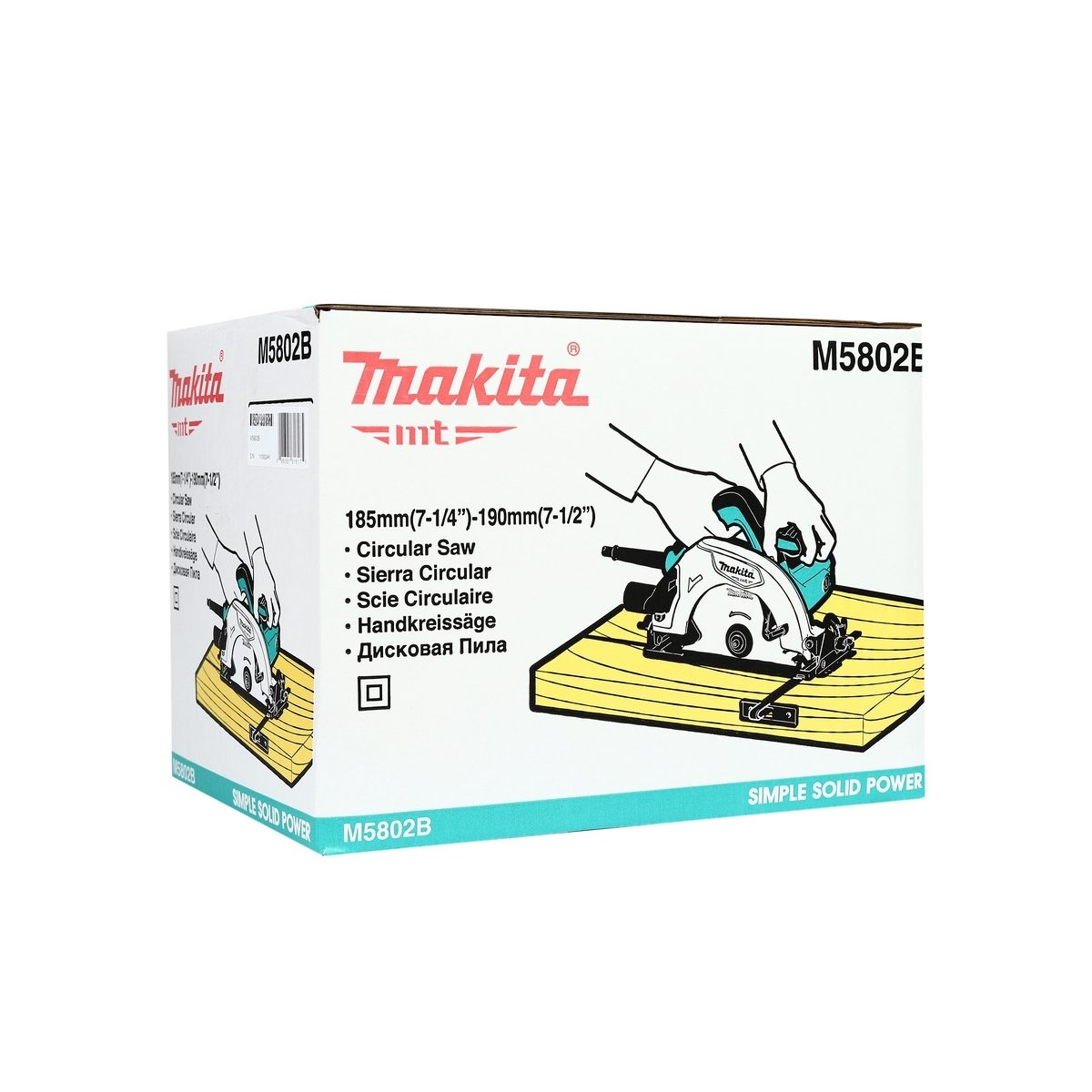 MAKITA เลื่อยวงเดือน ขนาด 7 นิ้ว (185 มม.) กำลังไฟ 1,050 วัตต์ รุ่น M5802B ความเร็วรอบตัวเปล่า 4,900 รอบ/นาที (มากีต้า : MT-Series)