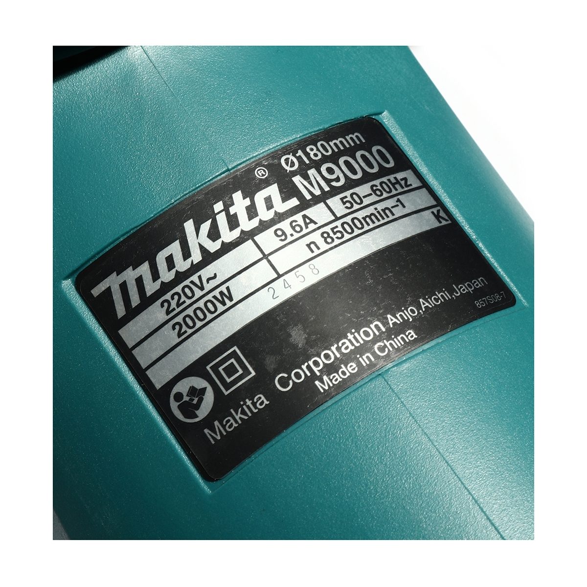MAKITA เครื่องเจียรไฟฟ้า ขนาด 7 นิ้ว กำลังไฟ 2,000 วัตต์ รุ่น M9000B ความเร็วรอบตัวเปล่า 8,500 รอบ/นาที สวิตช์ไกปืน (มากีต้า : MT-Series)