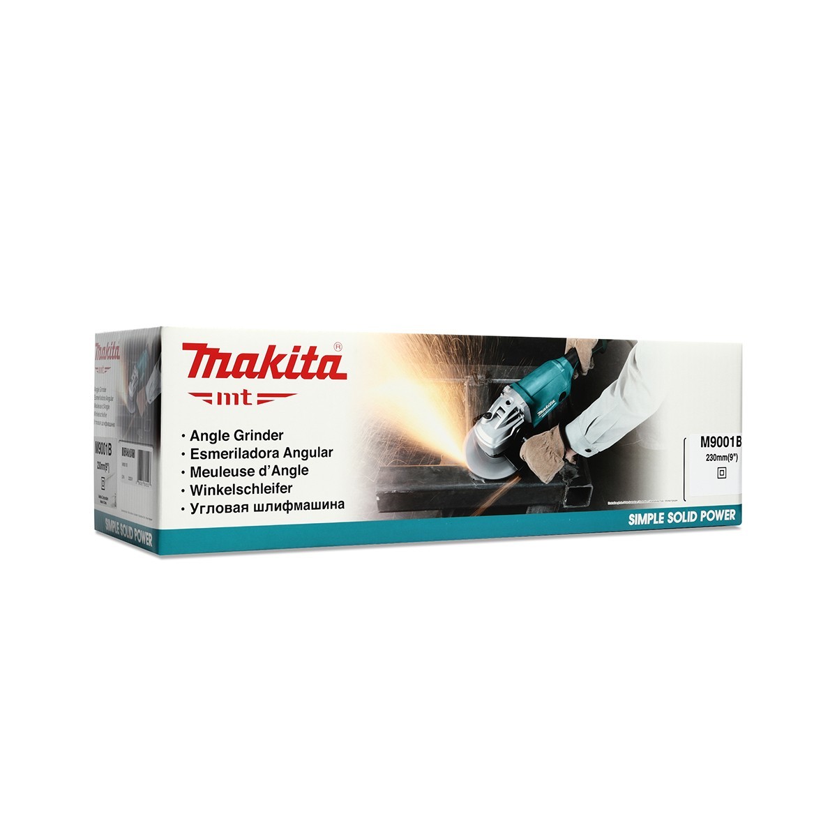 MAKITA เครื่องเจียรไฟฟ้า ขนาด 9 นิ้ว กำลังไฟ 2,000 วัตต์ รุ่น M9001B ความเร็วรอบตัวเปล่า 6,600 รอบ/นาที สวิตช์ไกปืน (มากีต้า : MT-Series)