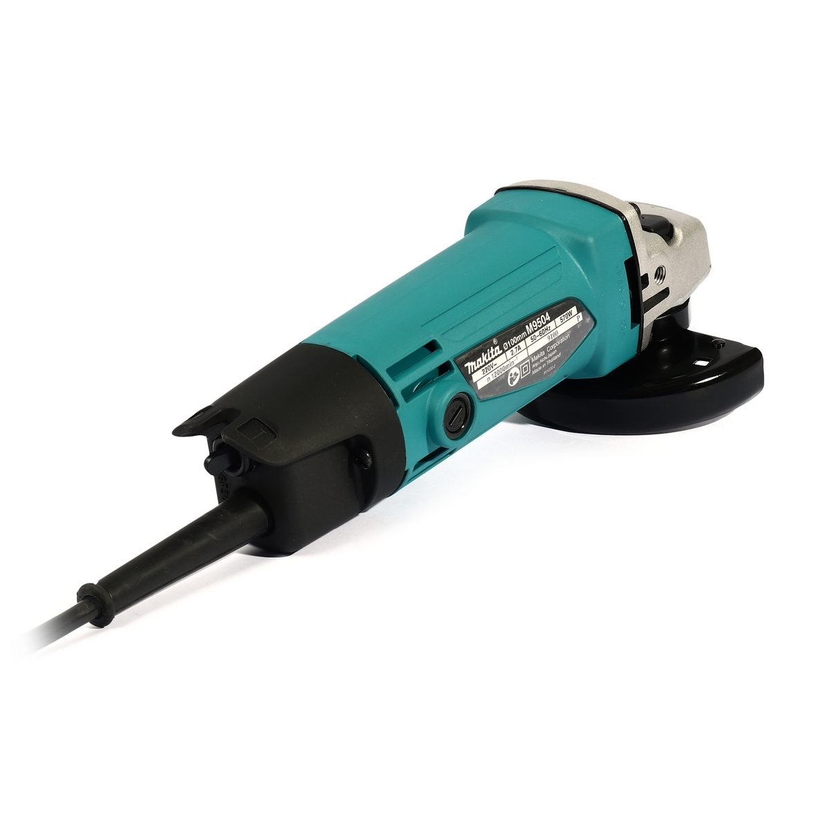 MAKITA เครื่องเจียรไฟฟ้า ขนาด 4 นิ้ว กำลังไฟ 570 วัตต์ รุ่น M9504B ความเร็วรอบตัวเปล่า 12,000 รอบ/นาที สวิตช์ท้าย (มากีต้า : MT-Series)