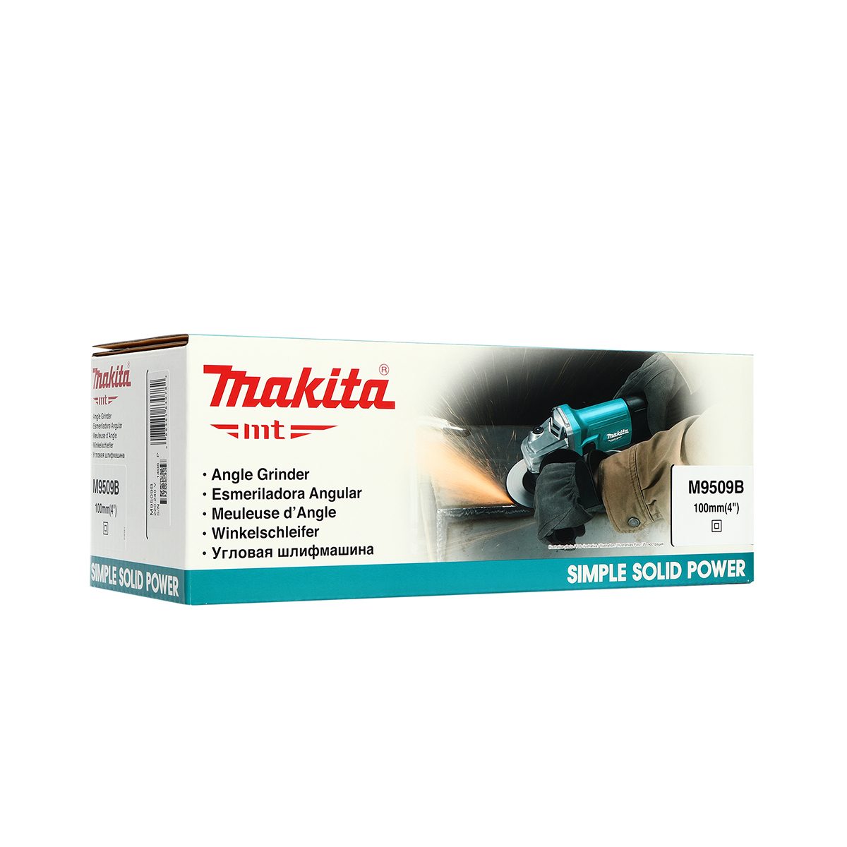 MAKITA เครื่องเจียรไฟฟ้า ขนาด 4 นิ้ว กำลังไฟ 850 วัตต์ รุ่น M9509B ความเร็วรอบตัวเปล่า 11,000 รอบ/นาที สวิตช์สไลด์ (มากีต้า : MT-Series)