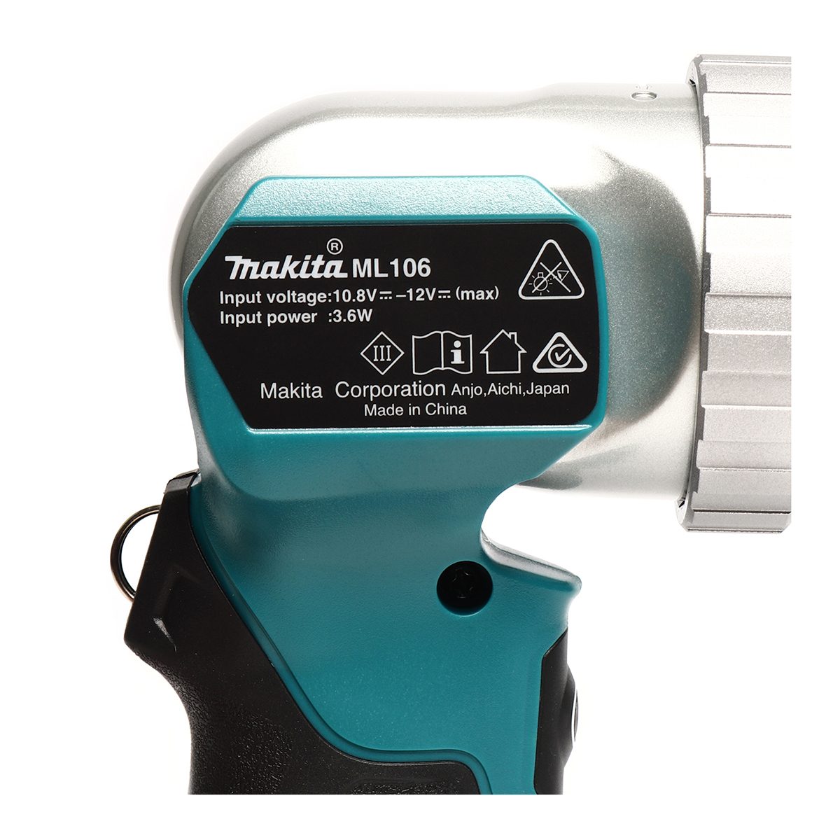 MAKITA ไฟฉายไร้สาย LED 12 โวลต์ รุ่น ML106 ความสว่าง 190 ลูเมน ไม่รวมแบตเตอรี่และแท่นชาร์จ (มากีต้า)