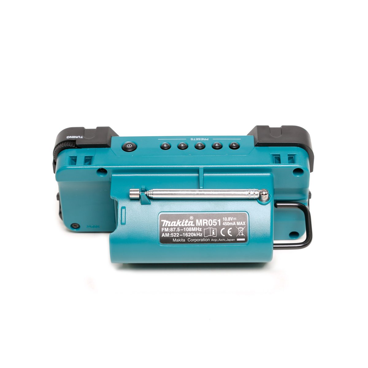 MAKITA วิทยุไร้สาย 10.8 โวลต์ รุ่น MR-051 รองรับสัญญาณ AM / FM มีช่องสำหรับต่อ AUX-IN ไม่รวมแบตเตอรี่-แท่นชาร์จ (มากีต้า)