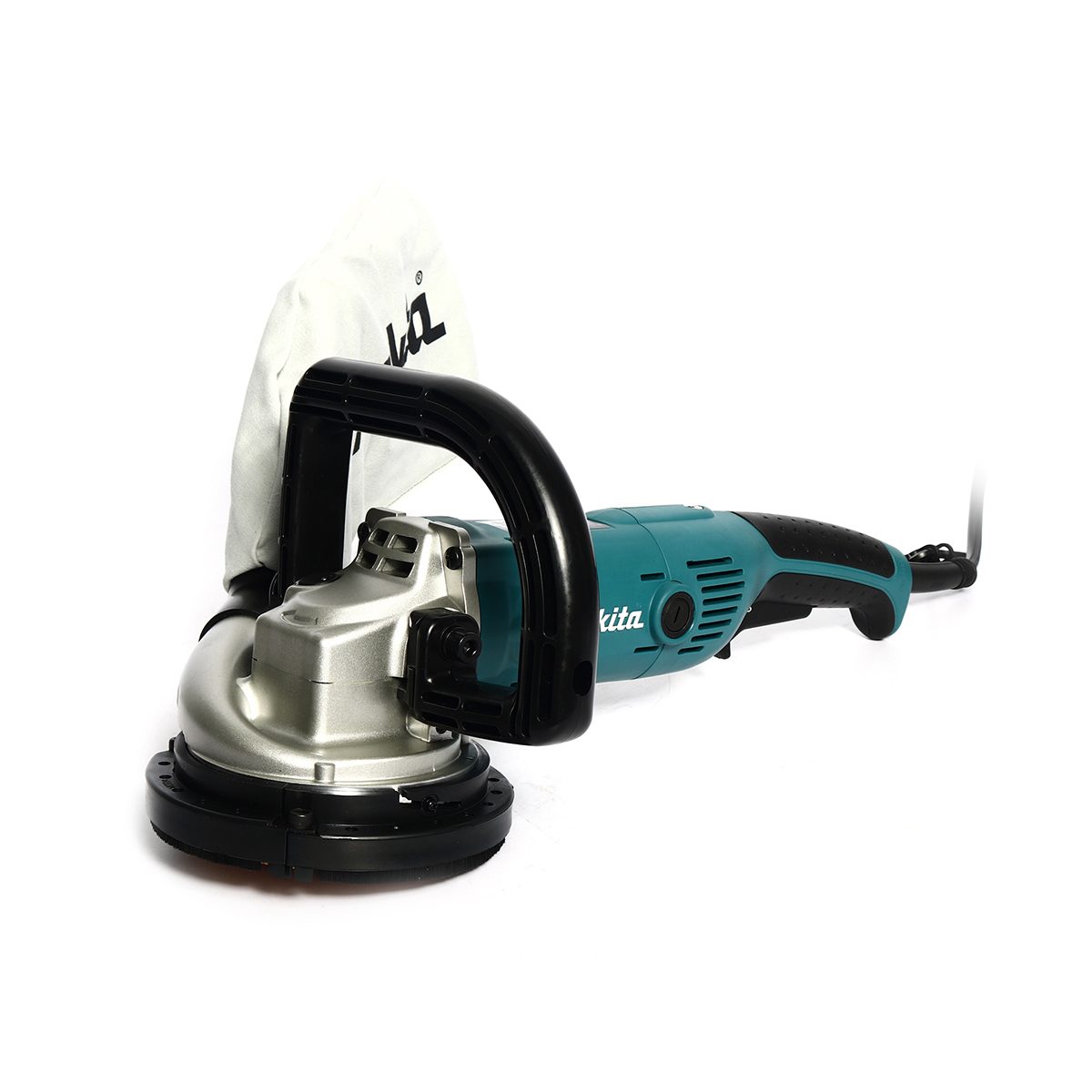 MAKITA เครื่องขัดคอนกรีต ขนาด 5 นิ้ว (125 มม.) รุ่น PC5000C กำลังไฟ 1,400 วัตต์ ความเร็วรอบ 10,000 รอบ/นาที มีถุงเก็บฝุ่น ฉนวนสองชั้น มีระบบ
