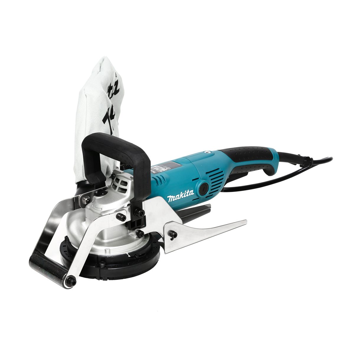 MAKITA เครื่องขัดคอนกรีต ขนาด 5 นิ้ว (125 มม.) รุ่น PC5001C กำลังไฟ 1,400 วัตต์ ความเร็วรอบ 10,000 รอบ/นาที มีถุงเก็บฝุ่น ฉนวนสองชั้น มีระบบ