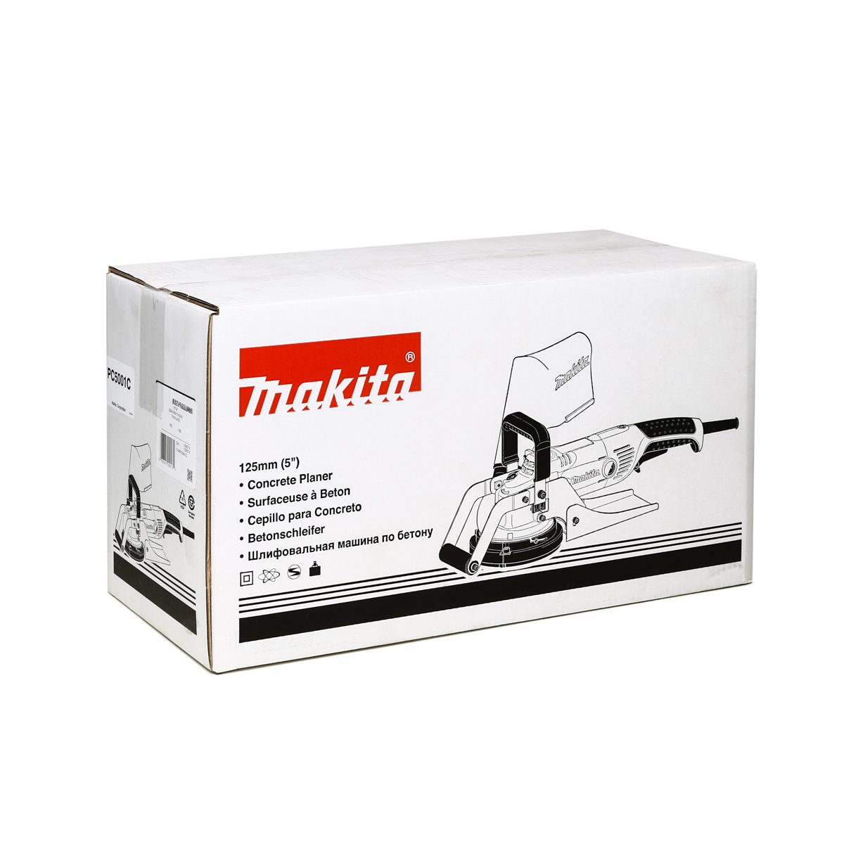 MAKITA เครื่องขัดคอนกรีต ขนาด 5 นิ้ว (125 มม.) รุ่น PC5001C กำลังไฟ 1,400 วัตต์ ความเร็วรอบ 10,000 รอบ/นาที มีถุงเก็บฝุ่น ฉนวนสองชั้น มีระบบ