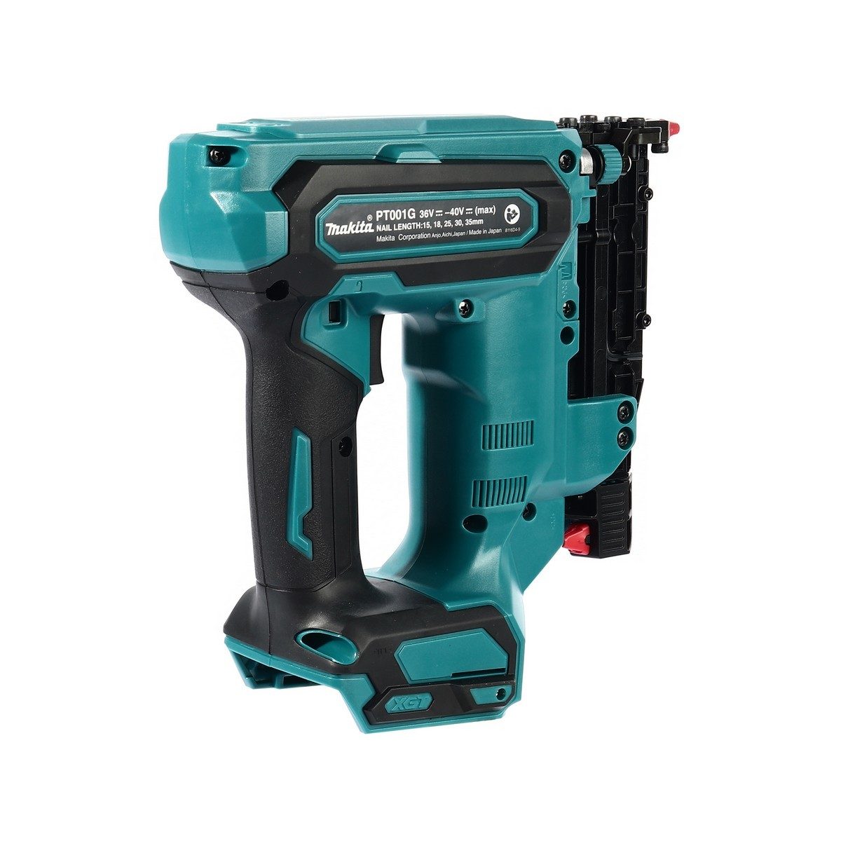 MAKITA แม็กยิงตะปูไร้สาย 40 โวลต์ ขนาด 35 มม. รุ่น PT001GZ แรงดันลม 23 GA บรรจุตะปูได้ 120 ตัว ไม่รวมแบตเตอรี่และแท่นชาร์จ (มากีต้า)