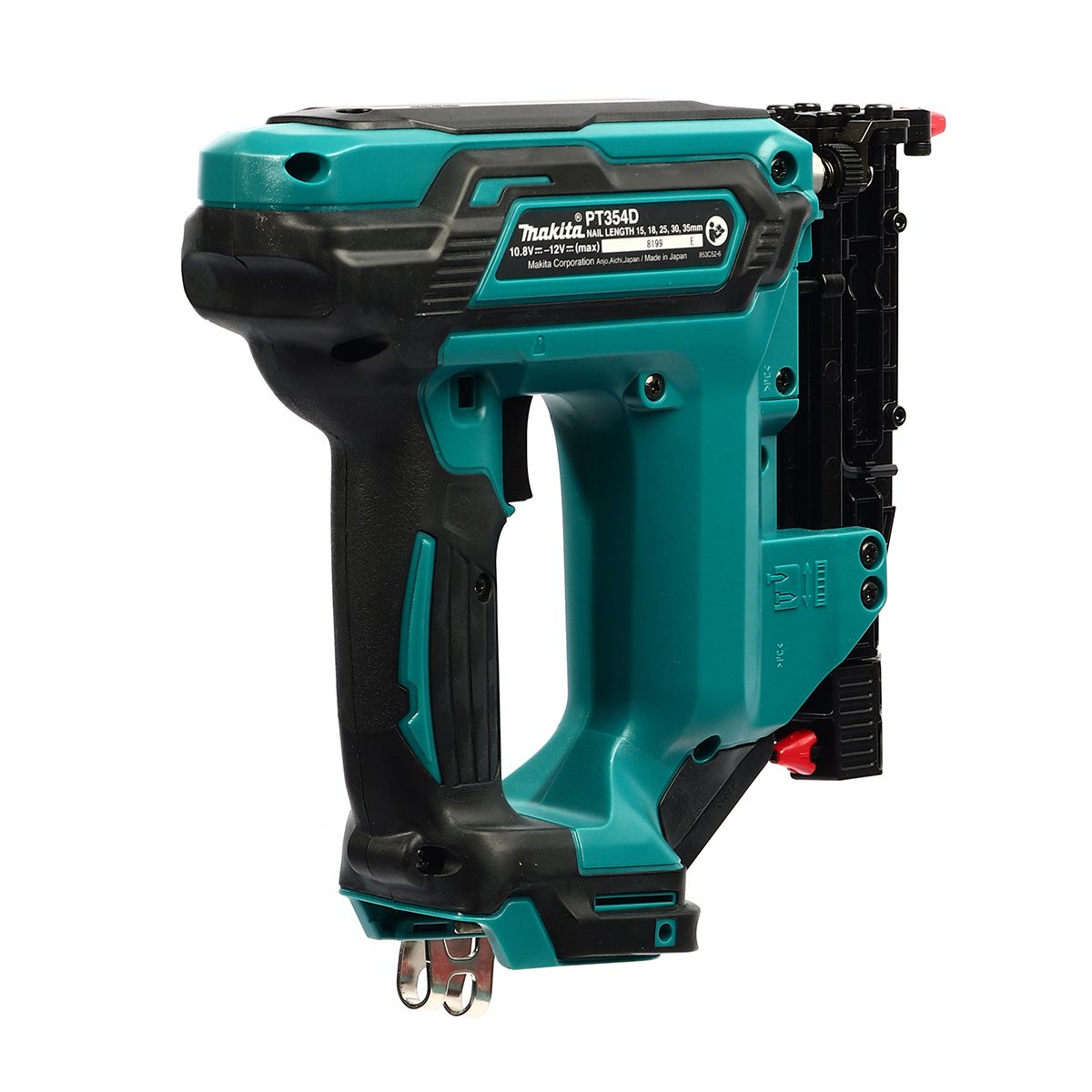 MAKITA แม็กยิงตะปูไร้สาย 12 โวลต์ ขนาด 35 มม. รุ่น PT354Z แรงดันลม 23 GA บรรจุตะปูได้ 120 ตัวไม่รวมแบตเตอรี่และแท่นชาร์จ (มากีต้า)