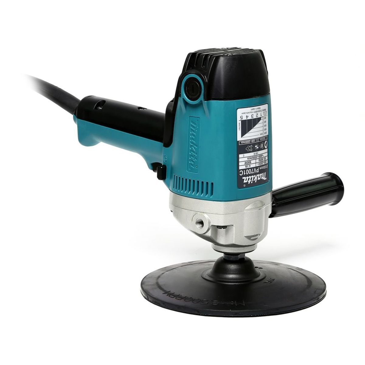 MAKITA เครื่องขัดเงา ขนาด 7 นิ้ว (180 มม.) กำลังไฟ 900 วัตต์ รุ่น PV-7001C ความเร็วรอบตัวเปล่า 600 - 2,000 รอบ/นาที ปรับความเร็วได้หลายระดับ