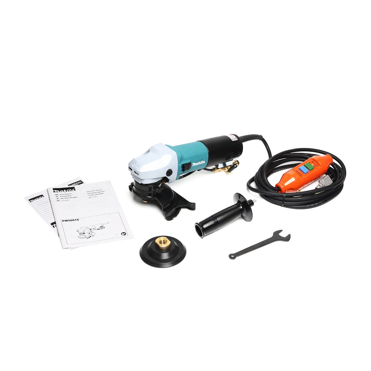 MAKITA เครื่องขัดเงาหิน ขนาด 5 นิ้ว (125 มม.) กำลังไฟ 900 วัตต์ รุ่น PW-5001C ความเร็วรอบ 2,000-4,000 รอบ/นาที มีสวิชต์ปรับความเร็ว (มากีต้า