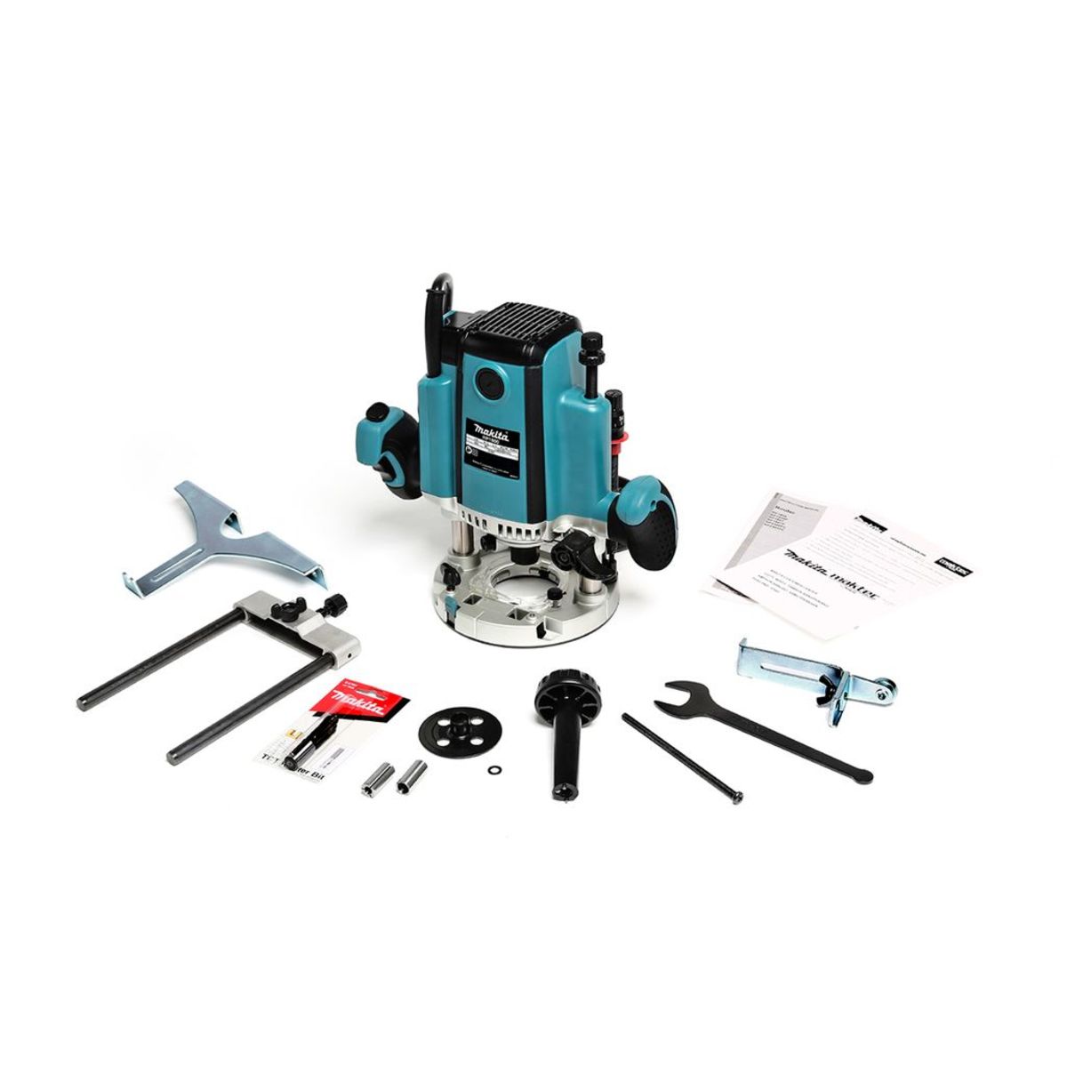 MAKITA เครื่องเร้าเตอร์ ขนาด 1/2 นิ้ว (12 มม.) กำลังไฟ 1,850 วัตต์ รุ่น RP-1800 ความเร็วรอบตัวเปล่า 22,000 รอบ/นาที ฉนวนสองชั้น มีระบบกำจัดฝ