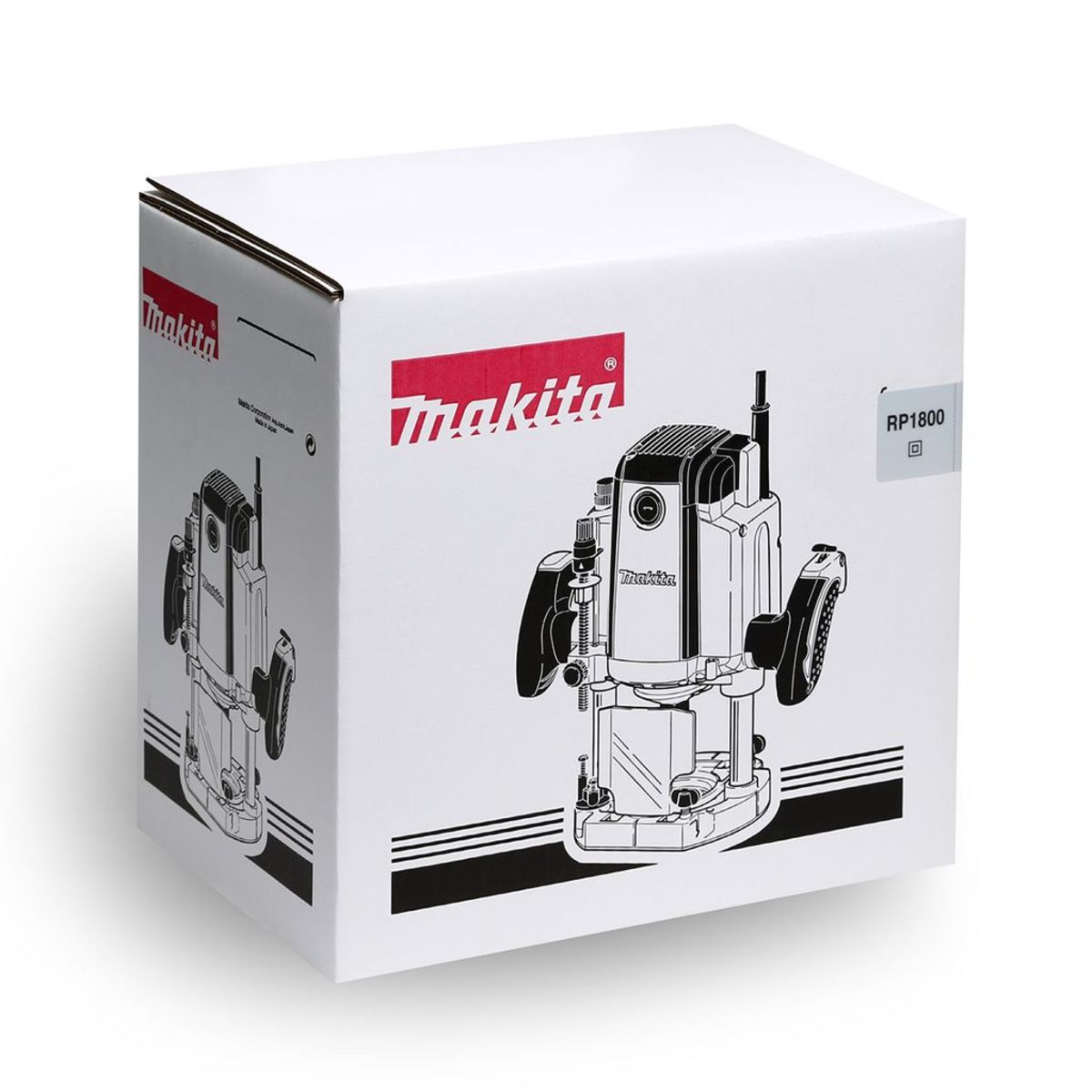 MAKITA เครื่องเร้าเตอร์ ขนาด 1/2 นิ้ว (12 มม.) กำลังไฟ 1,850 วัตต์ รุ่น RP-1800 ความเร็วรอบตัวเปล่า 22,000 รอบ/นาที ฉนวนสองชั้น มีระบบกำจัดฝ