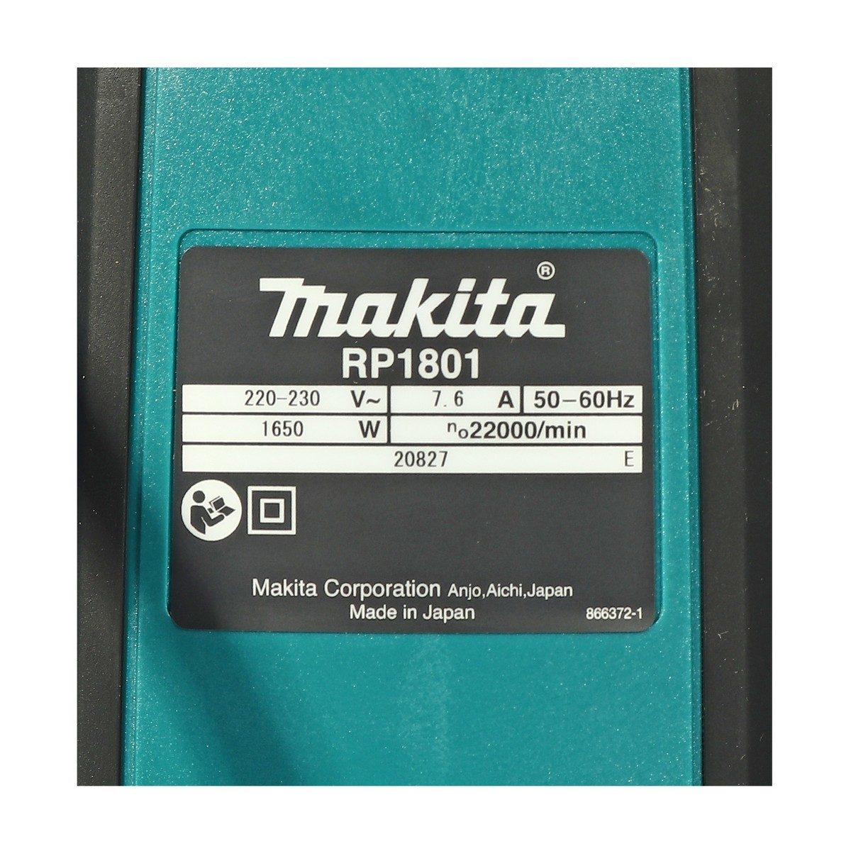MAKITA เครื่องเร้าเตอร์ ขนาด 1/2 นิ้ว (12 มม.) กำลังไฟ 1,650 วัตต์ รุ่น RP1801X05 ความเร็วรอบตัวเปล่า 22,000 รอบ/นาที มีระบบเบรกไฟฟ้า พร้อมห