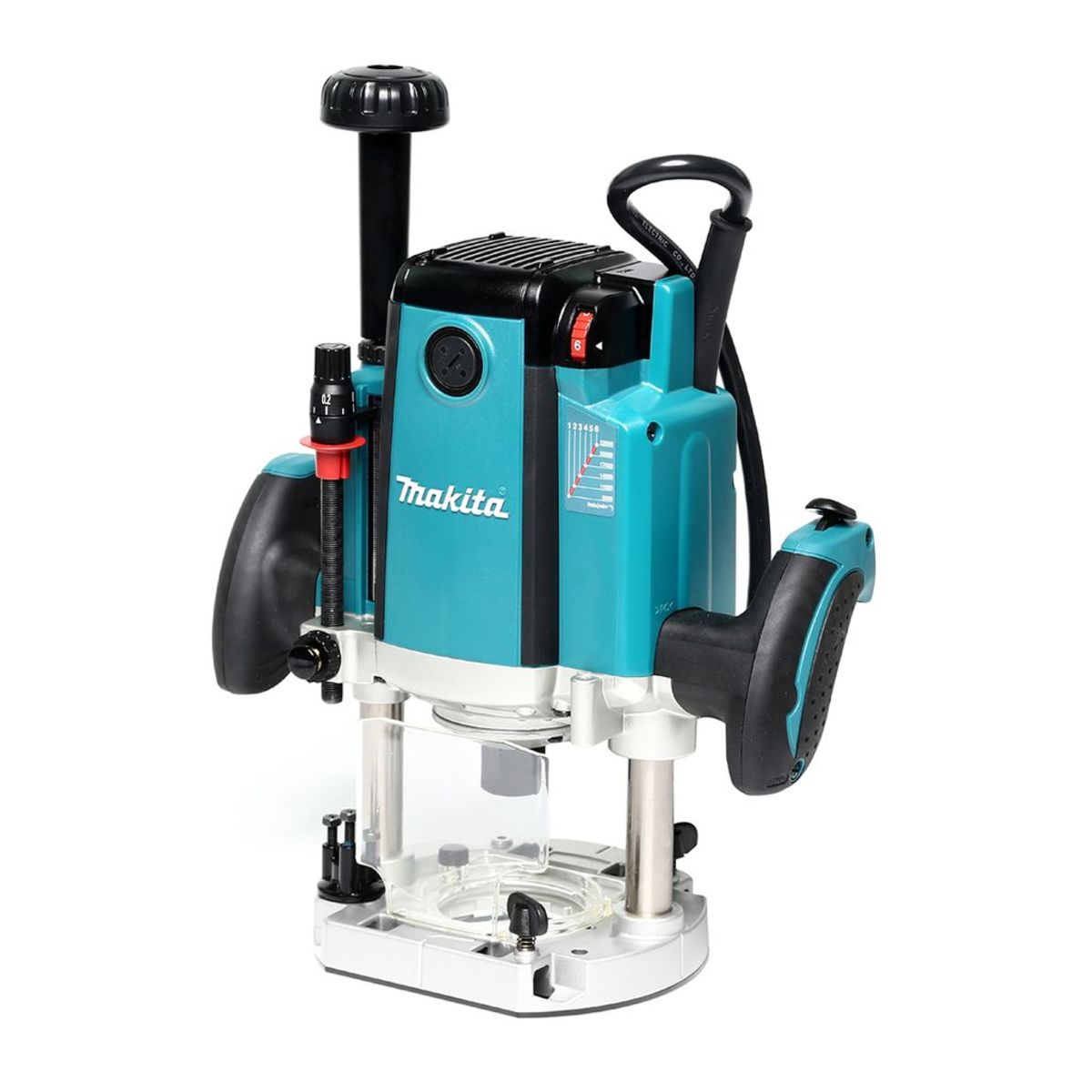 MAKITA เครื่องเร้าเตอร์ ขนาด 1/2 นิ้ว (12 มม.) กำลังไฟ 2,300 วัตต์ รุ่น RP-2300FC ความเร็วรอบตัวเปล่า 9,000 - 22,000 รอบ/นาที มีฉนวนสองชั้น 