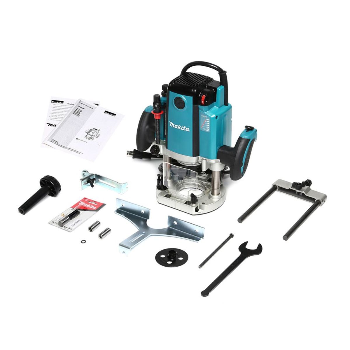 MAKITA เครื่องเร้าเตอร์ ขนาด 1/2 นิ้ว (12 มม.) กำลังไฟ 2,300 วัตต์ รุ่น RP-2300FC ความเร็วรอบตัวเปล่า 9,000 - 22,000 รอบ/นาที มีฉนวนสองชั้น 