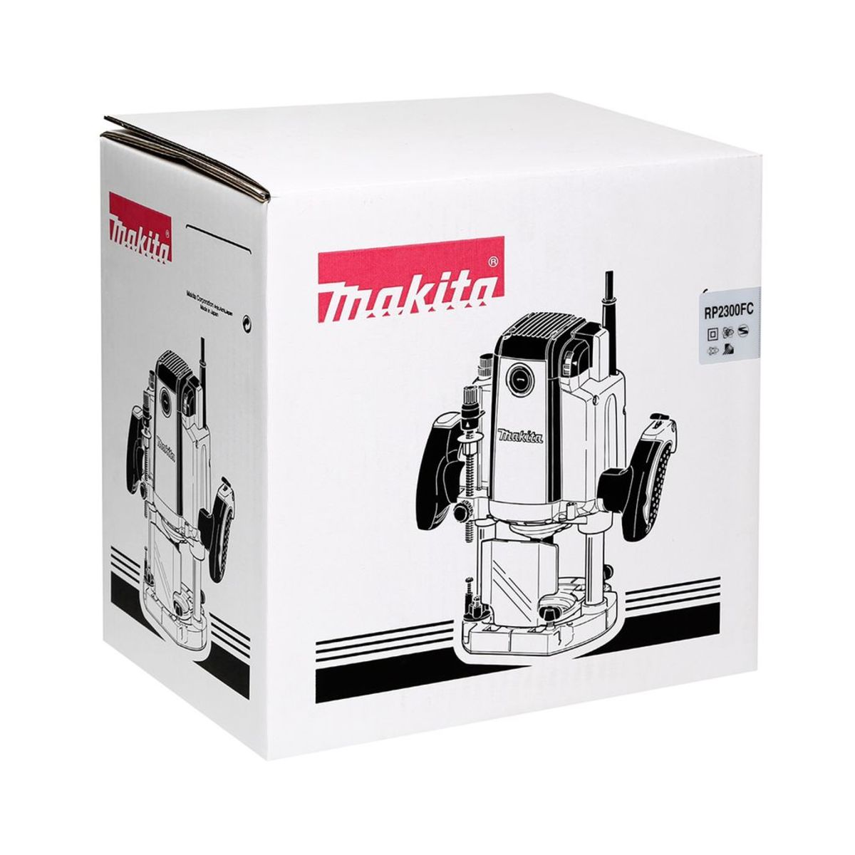 MAKITA เครื่องเร้าเตอร์ ขนาด 1/2 นิ้ว (12 มม.) กำลังไฟ 2,300 วัตต์ รุ่น RP-2300FC ความเร็วรอบตัวเปล่า 9,000 - 22,000 รอบ/นาที มีฉนวนสองชั้น 