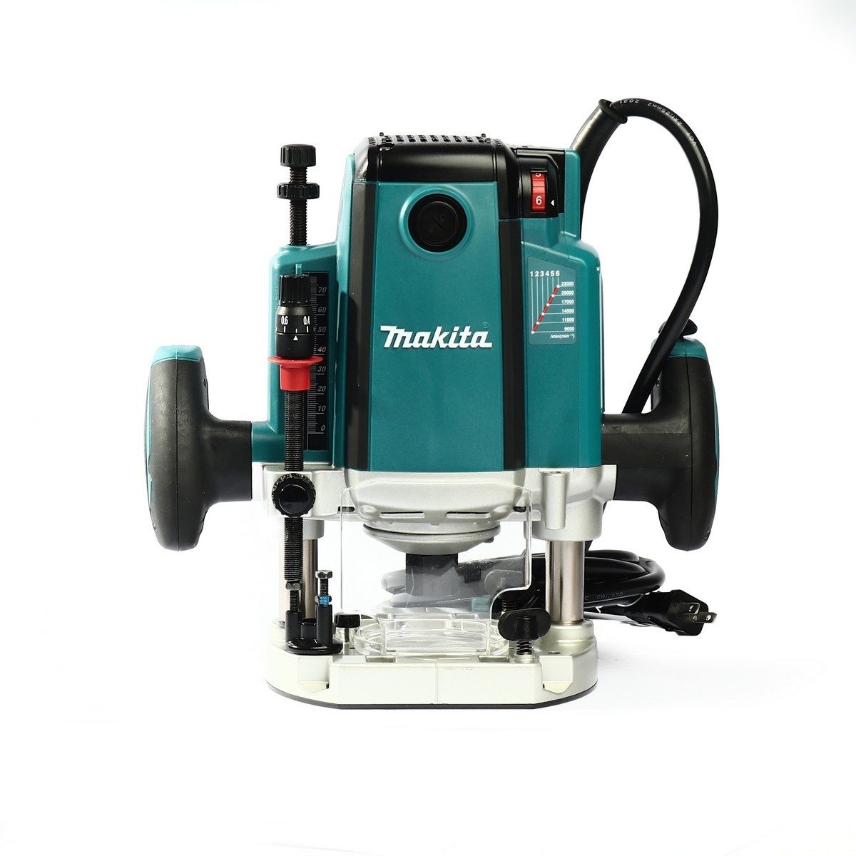 MAKITA เครื่องเร้าเตอร์ ขนาด 1/2 นิ้ว (12 มม.) กำลังไฟ 2,100 วัตต์ รุ่น RP2301FC05 ความเร็วรอบคัวเปล่า 9,000 - 22,000 รอบ/นาที ปรับความเร็วไ
