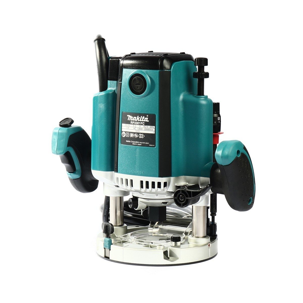 MAKITA เครื่องเร้าเตอร์ ขนาด 1/2 นิ้ว (12 มม.) กำลังไฟ 2,100 วัตต์ รุ่น RP2301FC05 ความเร็วรอบคัวเปล่า 9,000 - 22,000 รอบ/นาที ปรับความเร็วไ