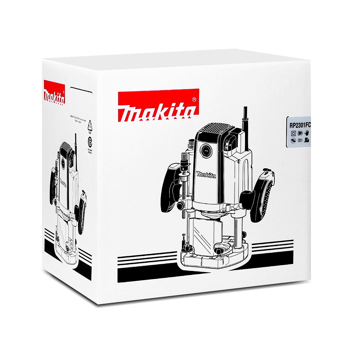 MAKITA เครื่องเร้าเตอร์ ขนาด 1/2 นิ้ว (12 มม.) กำลังไฟ 2,100 วัตต์ รุ่น RP-2301FC ความเร็วรอบ 9,000 - 22,000 รอบ/นาที มีระบบกำจัดฝุ่น Soft S