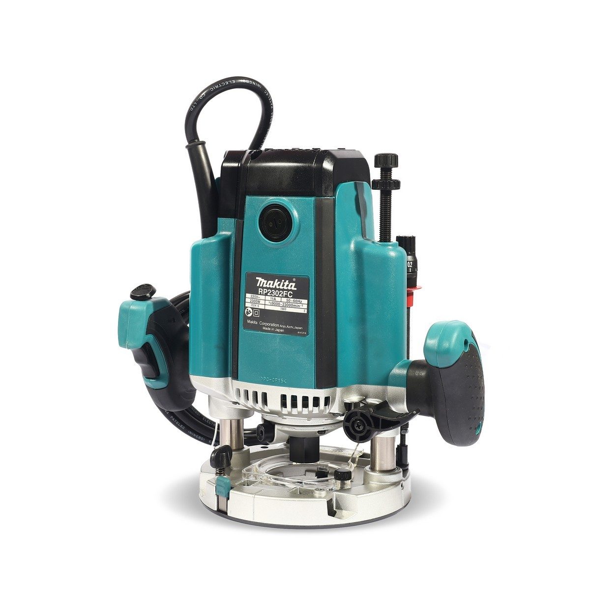MAKITA เครื่องเร้าเตอร์ ขนาด 1/2 นิ้ว (12 มม.) กำลังไฟ 2,300 วัตต์ รุ่น RP2302FC05 ความเร็วรอบ 9,000 - 22,000 รอบ/นาที พร้อมหัวดูดฝุ่น (มากี