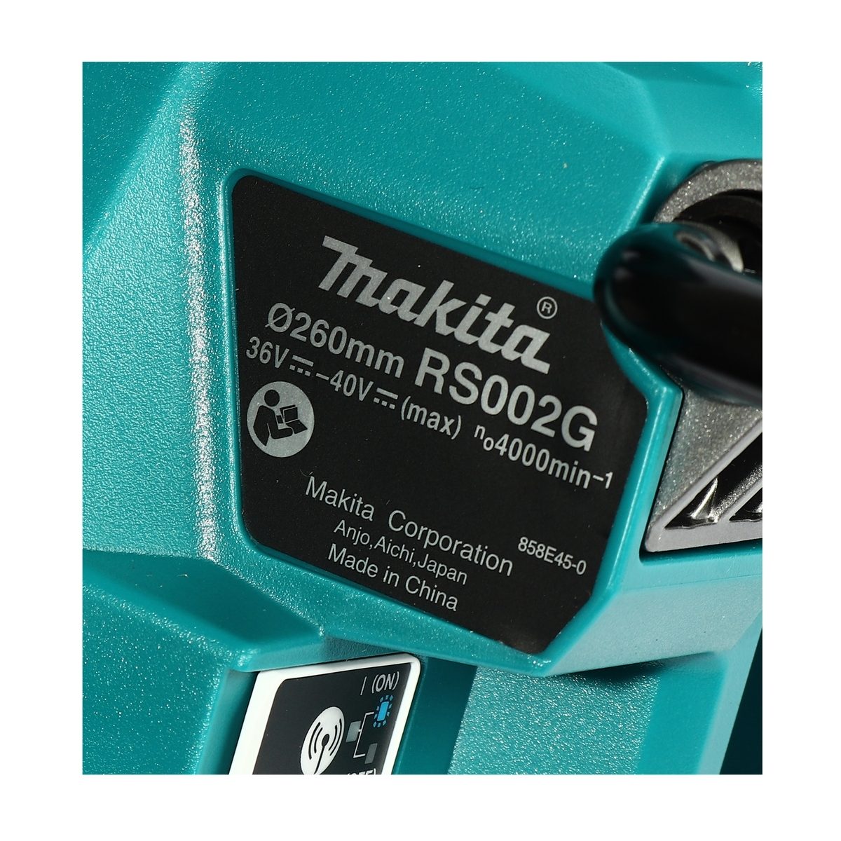 MAKITA เลื่อยวงเดือน 40VMAX 10 นิ้ว รุ่น RS002GT101 ความเร็วรอบตัวเปล่า 4,000 รอบ/นาที รวมแบตเตอรี่-แท่นชาร์จ (มากีต้า)