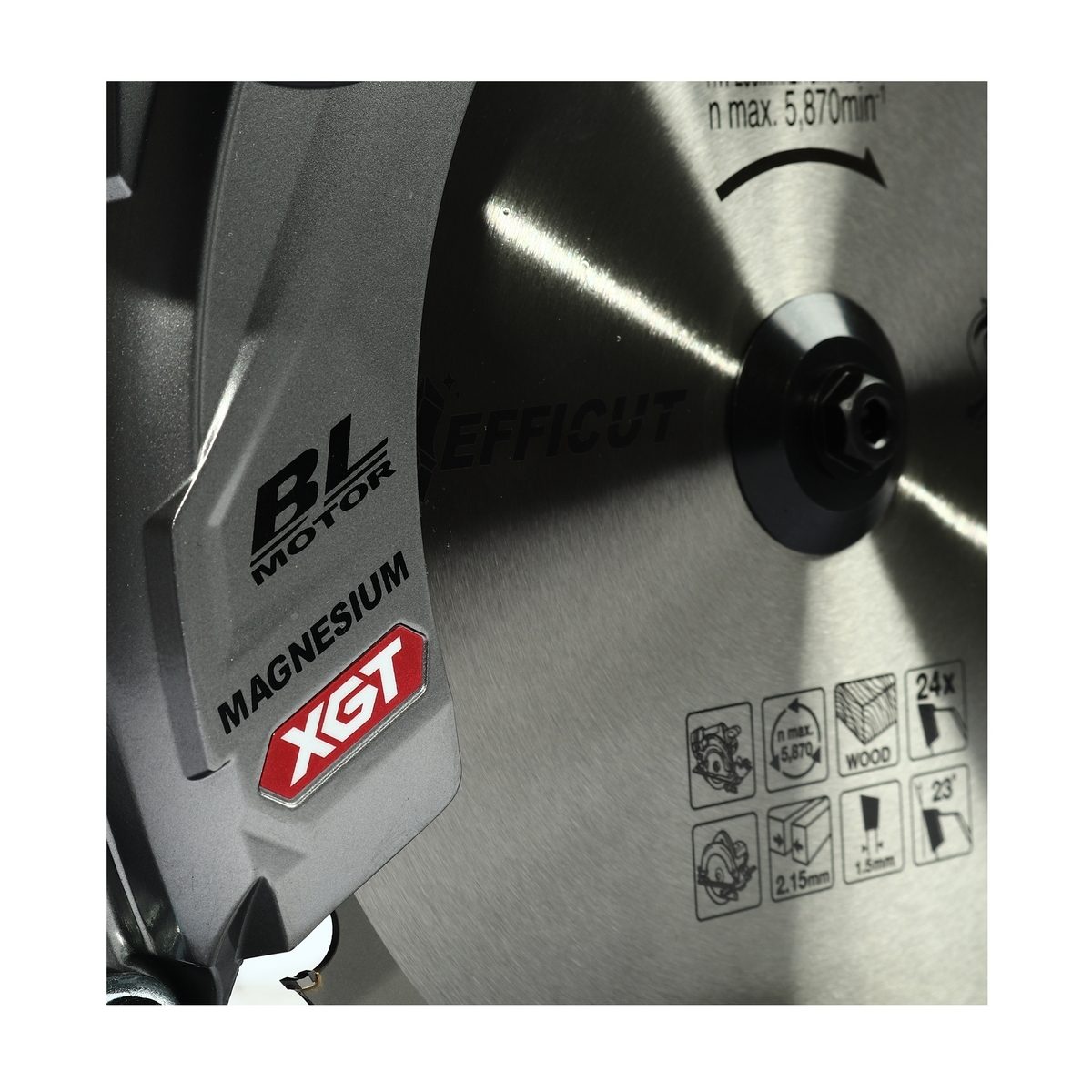 MAKITA เลื่อยวงเดือน 40VMAX 10 นิ้ว รุ่น RS002GZ ความเร็วรอบตัวเปล่า 4,000 รอบ/นาที รวมแบตเตอรี่-แท่นชาร์จ (มากีต้า)