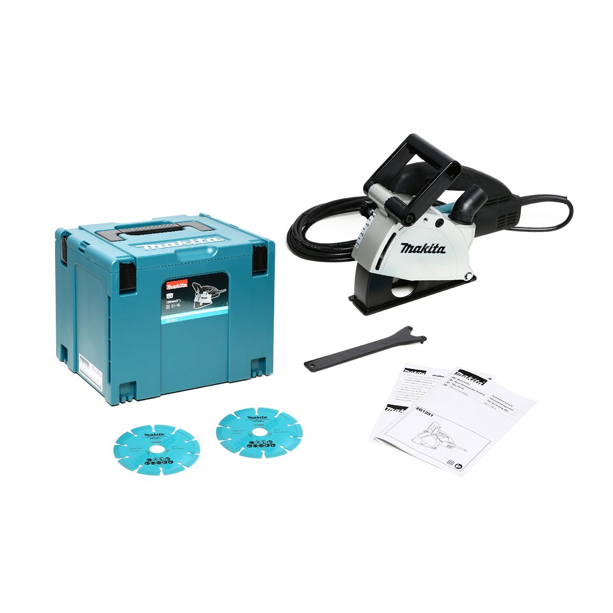 MAKITA เครื่องเซาะผนัง ร่องคู่ ขนาด 5 นิ้ว (125 มม.) กำลังไฟ 1,400 วัตต์ รุ่น ความเร็วรอบตัวเปล่า 10,000 รอบ/นาที SG-1251J (มากีต้า)