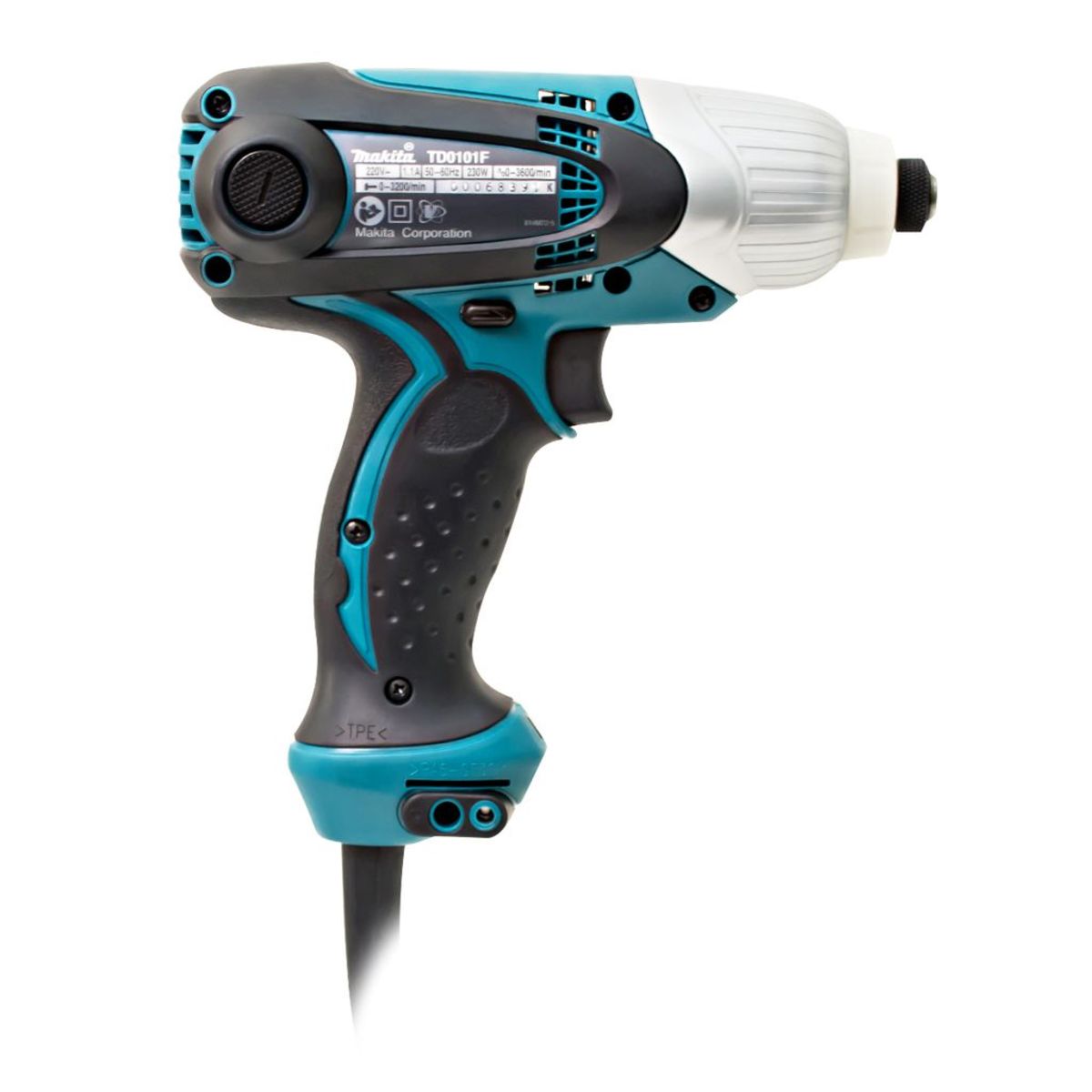 MAKITA ไขควงกระแทกไฟฟ้า กำลังไฟ 230 วัตต์ รุ่น TD0101F ความเร็วรอบตัวเปล่าสูงสุด 0-3,600 รอบ/นาที (มากีต้า)