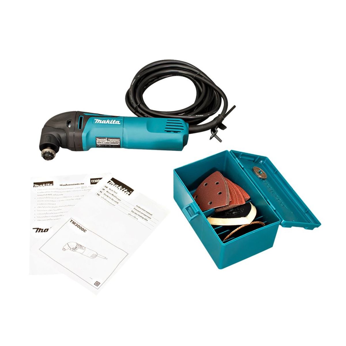 MAKITA เครื่องมือเอนกประสงค์ Multi-Tool กำลังไฟ 320 วัตต์ รุ่น TM3000CX9 ความเร็วช่วงชัก 6,000 - 20,000 จังหวะ/นาที (มากีต้า)