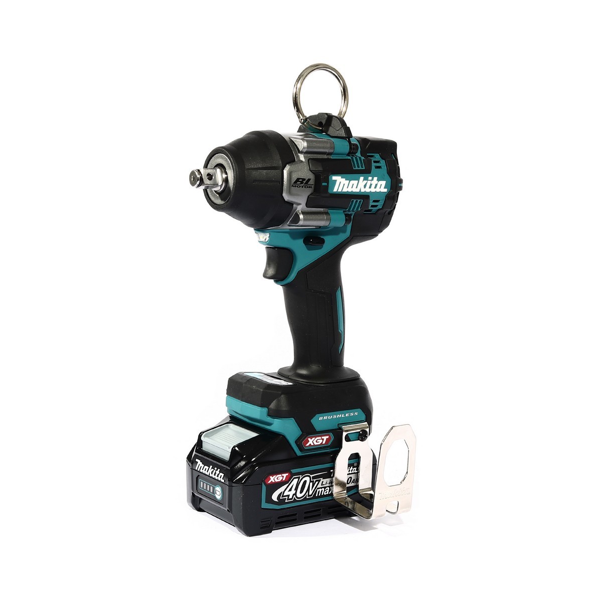MAKITA ชุดบล็อกไร้สาย 40 โวลต์ 1/2 นิ้ว รุ่น TW007GM204 แรงบิดสูงสุด 760 นิวตันเมตร รวมแบตเตอรี่และแท่นชาร์จ (มากีต้า)