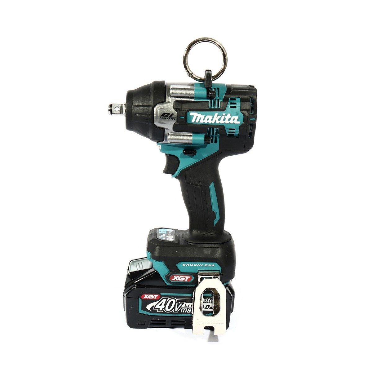 MAKITA ชุดบล็อกไร้สาย 40 โวลต์ 1/2 นิ้ว รุ่น TW007GM204 แรงบิดสูงสุด 760 นิวตันเมตร รวมแบตเตอรี่และแท่นชาร์จ (มากีต้า)
