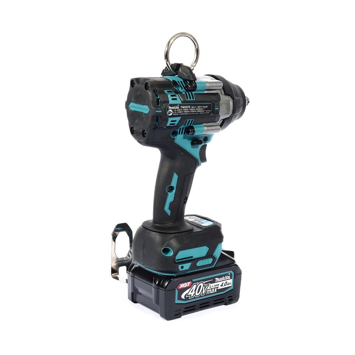 MAKITA ชุดบล็อกไร้สาย 40 โวลต์ 1/2 นิ้ว รุ่น TW007GM204 แรงบิดสูงสุด 760 นิวตันเมตร รวมแบตเตอรี่และแท่นชาร์จ (มากีต้า)