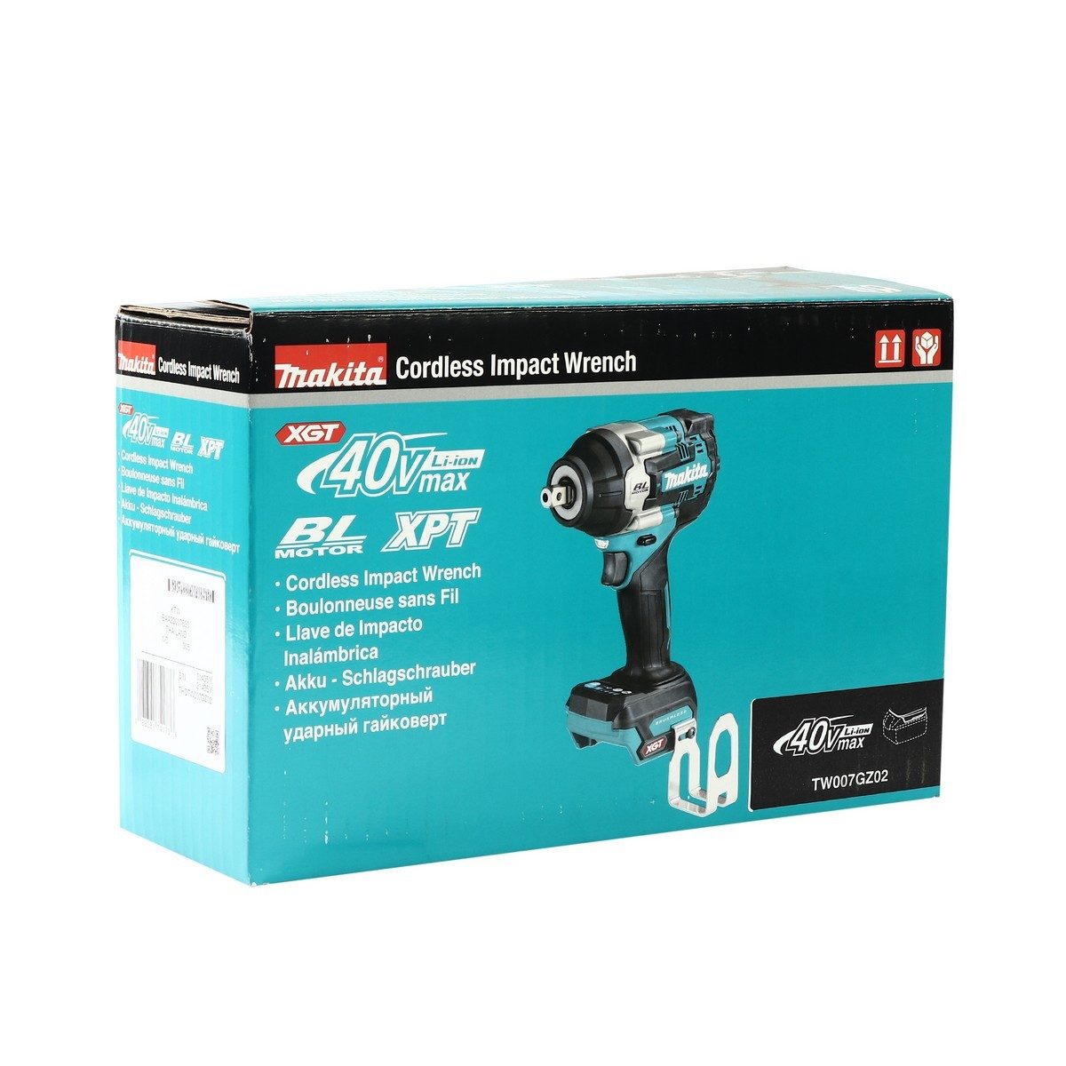 MAKITA เครื่องขันบล๊อกไร้สาย 40 โวลต์ 1/2 นิ้ว รุ่น TW007GZ02 แรงบิดสูงสุด 760 นิวตันเมตร ไม่รวมแบตเตอรี่และแท่นชาร์จ (มากีต้า)