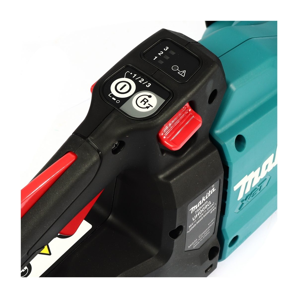 MAKITA เครื่องตัดแต่งพุ่มไม้ไร้สาย เล็มพุ่ม 40 โวลต์ รุ่น UH009GZ ขนาดใบมีด 750 มม. (29-1/2 นิ้ว) ความสามารถในการตัดสุงสุด 21.5 มม. (7/8 นิ้