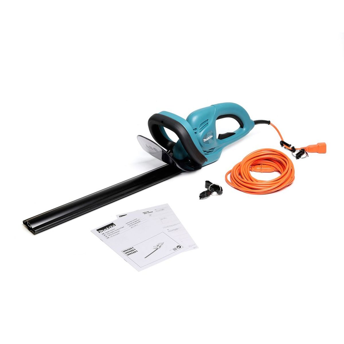 MAKITA เครื่องตัดแต่งกิ่งแบบไฟฟ้า 20 มม. (16-1/2 นิ้ว) กำลังไฟ 400 วัตต์ รุ่น UH4261X พร้อมสายไฟ 10 เมตร มีฉนวน 2 ชั้น ระบบเบรคไฟฟ้า (มากีต้