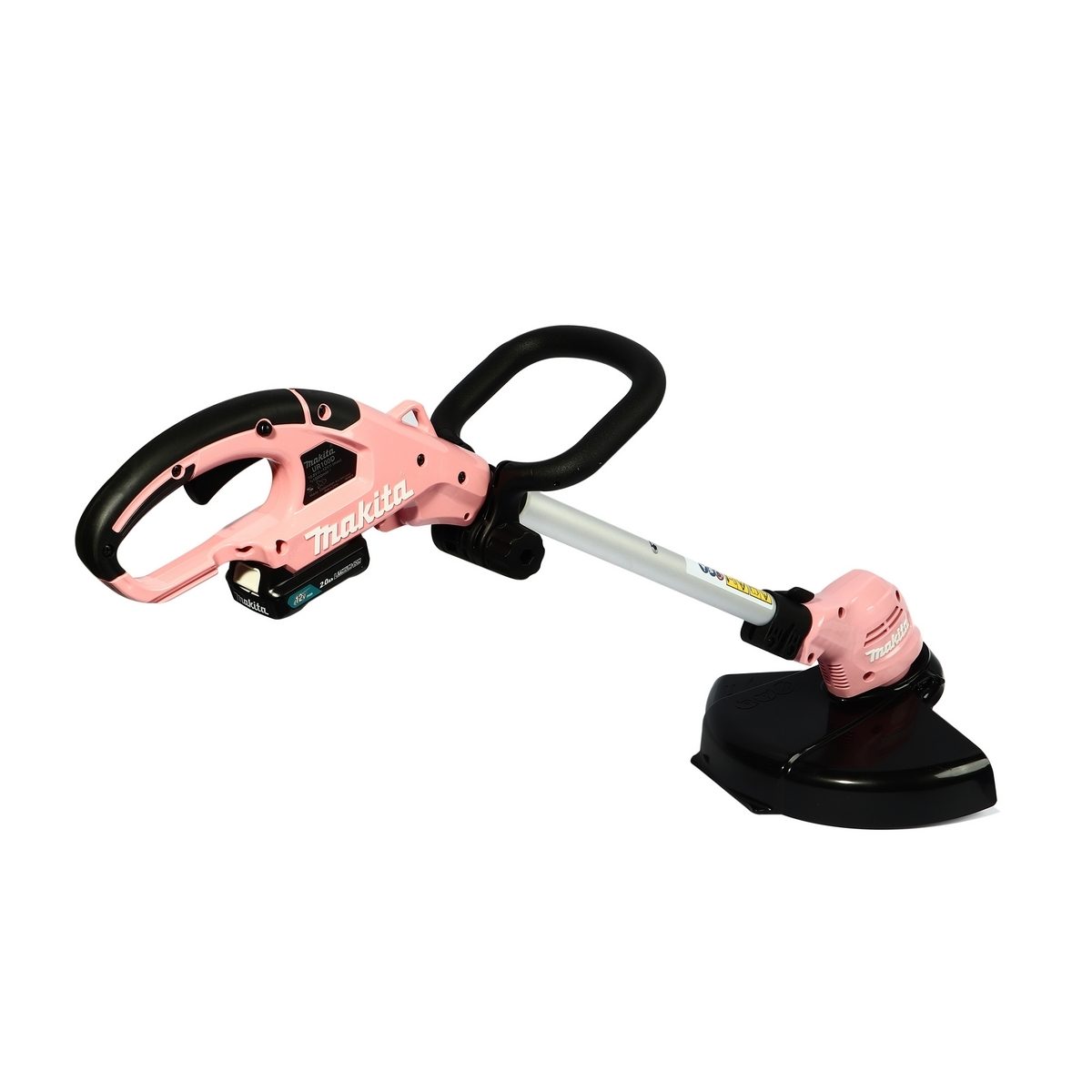 MAKITA เครื่องตัดหญ้าไร้สาย 12 โวลต์ สีชมพู รุ่น UR100DSAP ความเร็วรอบตัวเปล่า 10,000 รอบ/นาที UR100DSAP รวมแบตเตอรี่-แท่นชาร์จ (มากีต้า)