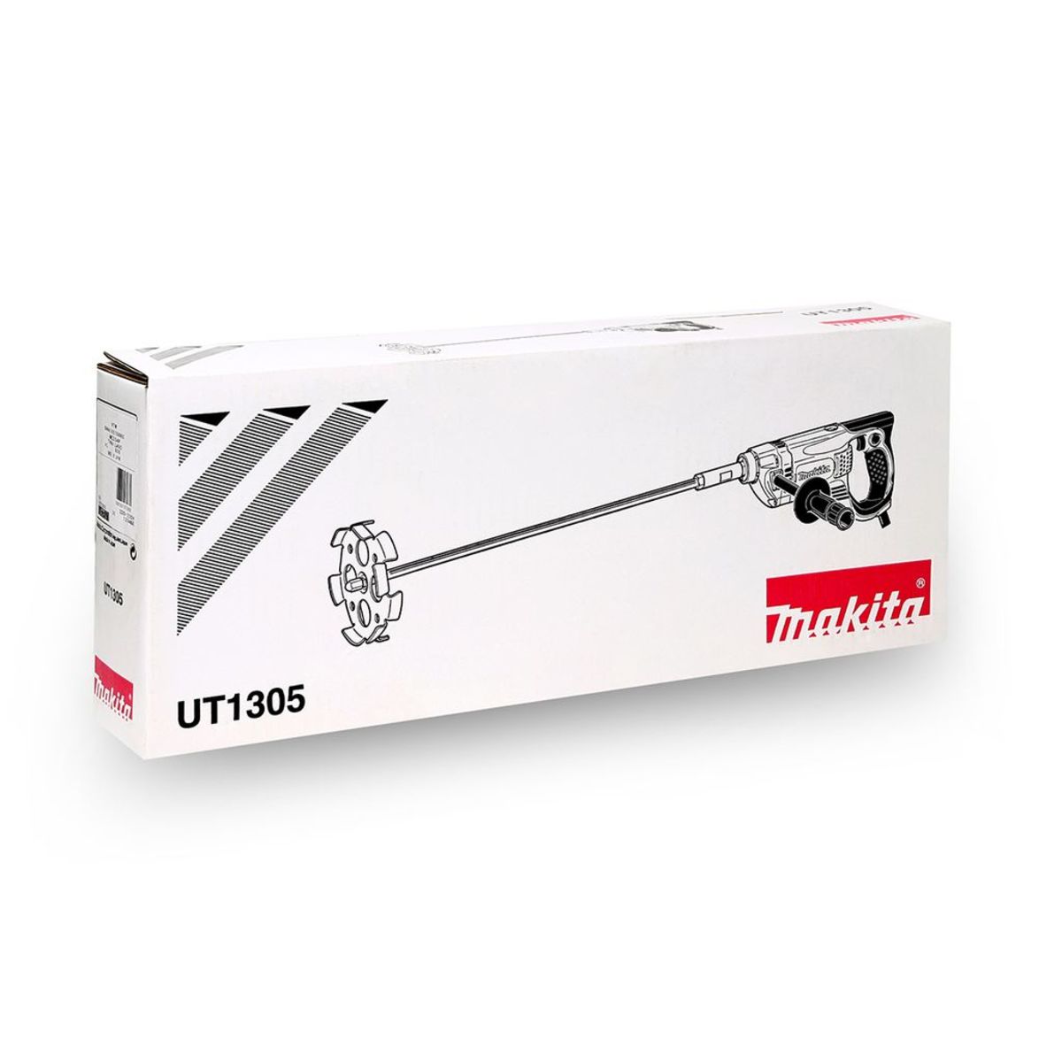 MAKITA เครื่องผสมสีไฟฟ้า ขนาด 165 มม. (6-1/2 นิ้ว) กำลังไฟ 850 วัตต์ รุ่น UT1305 ความเร็วรอบตัวเปล่า 1,300 รอบ/นาที มีฉนวนสองชั้น (มากีต้า)