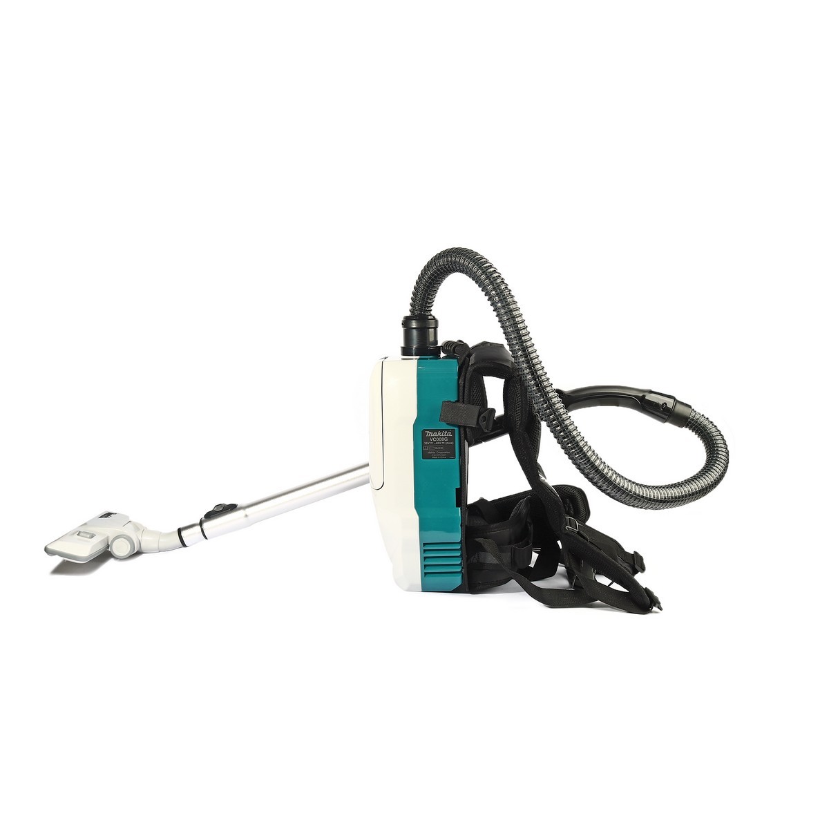 MAKITA เครื่องดูดฝุ่นสะพายไร้สาย 40 โวลต์ ถุงผ้าเก็บฝุ่น 1.5 ลิตร รุ่น VC008GZ06 แรงดันลมสูงสุด 18 KPA กำลังการดูด 180 วัตต์ ไม่รวมแบตเตอรี่