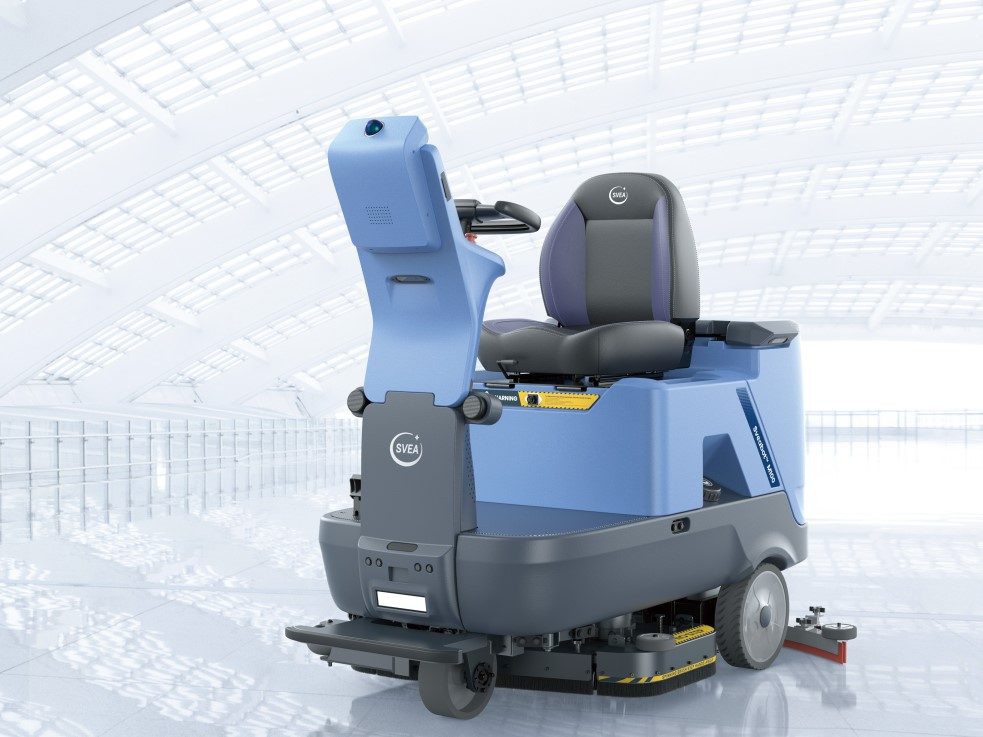 SVEABOT M100 Efficiency หุ่นยนต์ขัดพื้นพร้อมดูดฝุ่น,ดูดน้ำกลับอัตโนมัติ ไม่ใช้คนขับ สำหรับพื้นที่ขนาดใหญ่