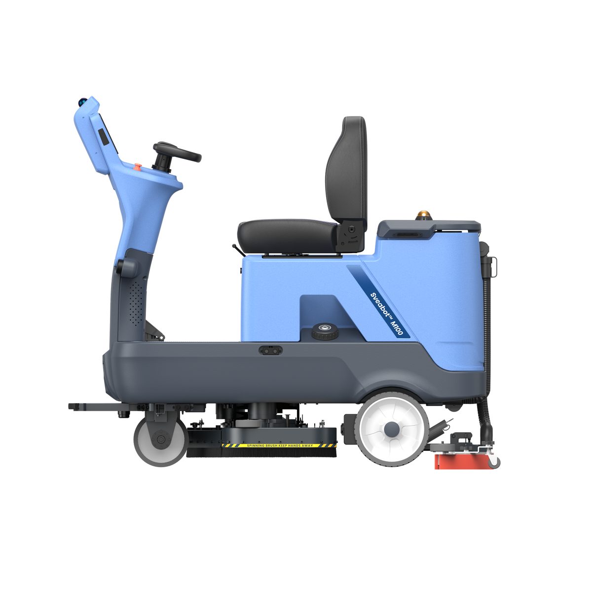 SVEABOT M100 Efficiency หุ่นยนต์ขัดพื้นพร้อมดูดฝุ่น,ดูดน้ำกลับอัตโนมัติ ไม่ใช้คนขับ สำหรับพื้นที่ขนาดใหญ่