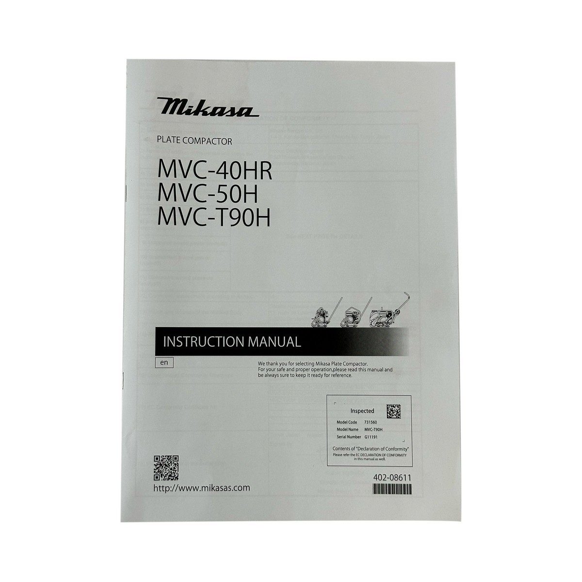 MVC-T90HC เครื่องตบดิน เครื่องยนต์ GX160