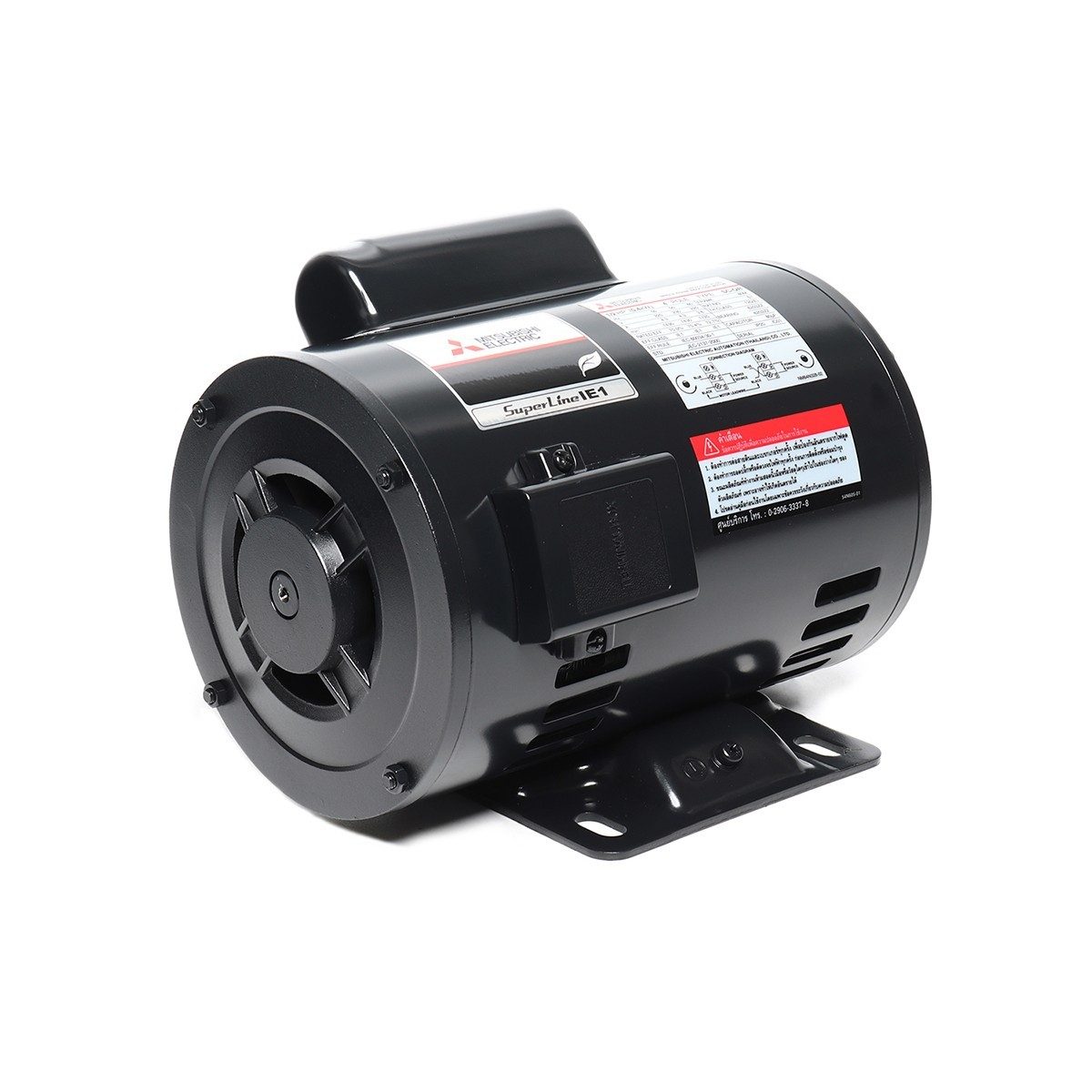 มอเตอร์ MITSUBISHI รุ่น SC-QR กำลัง 1/2 แรงม้า (0.4 กิโลวัตต์) 1 เฟส 220 โวลต์ 4 โพล 2 สาย IP20 ความเร็วรอบ 1450 RPM (รอบต่อนาที)