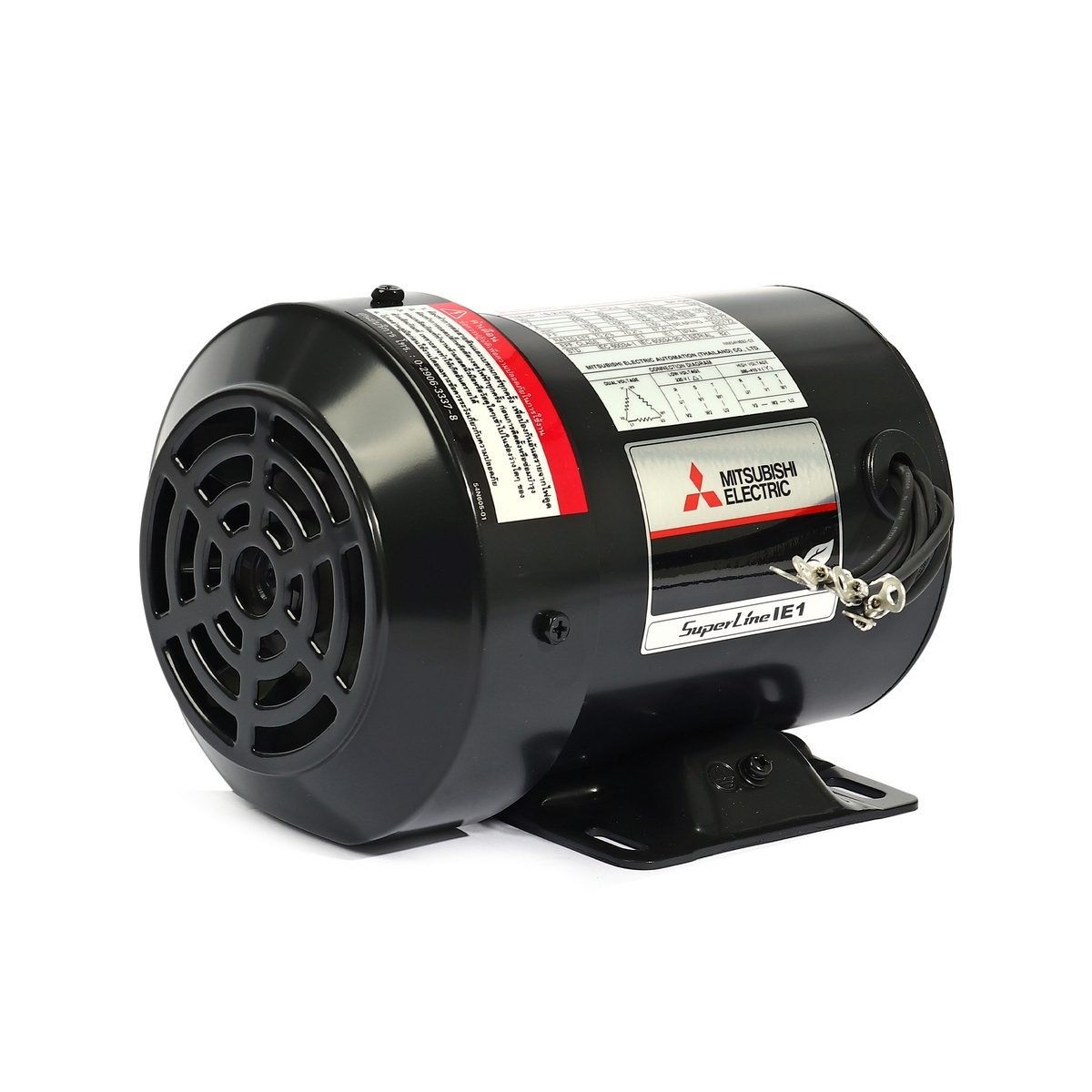 MITSUBISHI มอเตอร์ รุ่น SF-QR กำลัง 1/4 แรงม้า (0.2 กิโลวัตต์) ชนิดหุ้มมิด 3 เฟส 220/380 โวลต์ 4 โพล 3 สาย IP44 ความเร็วรอบ 1450 รอบ/นาที (ม