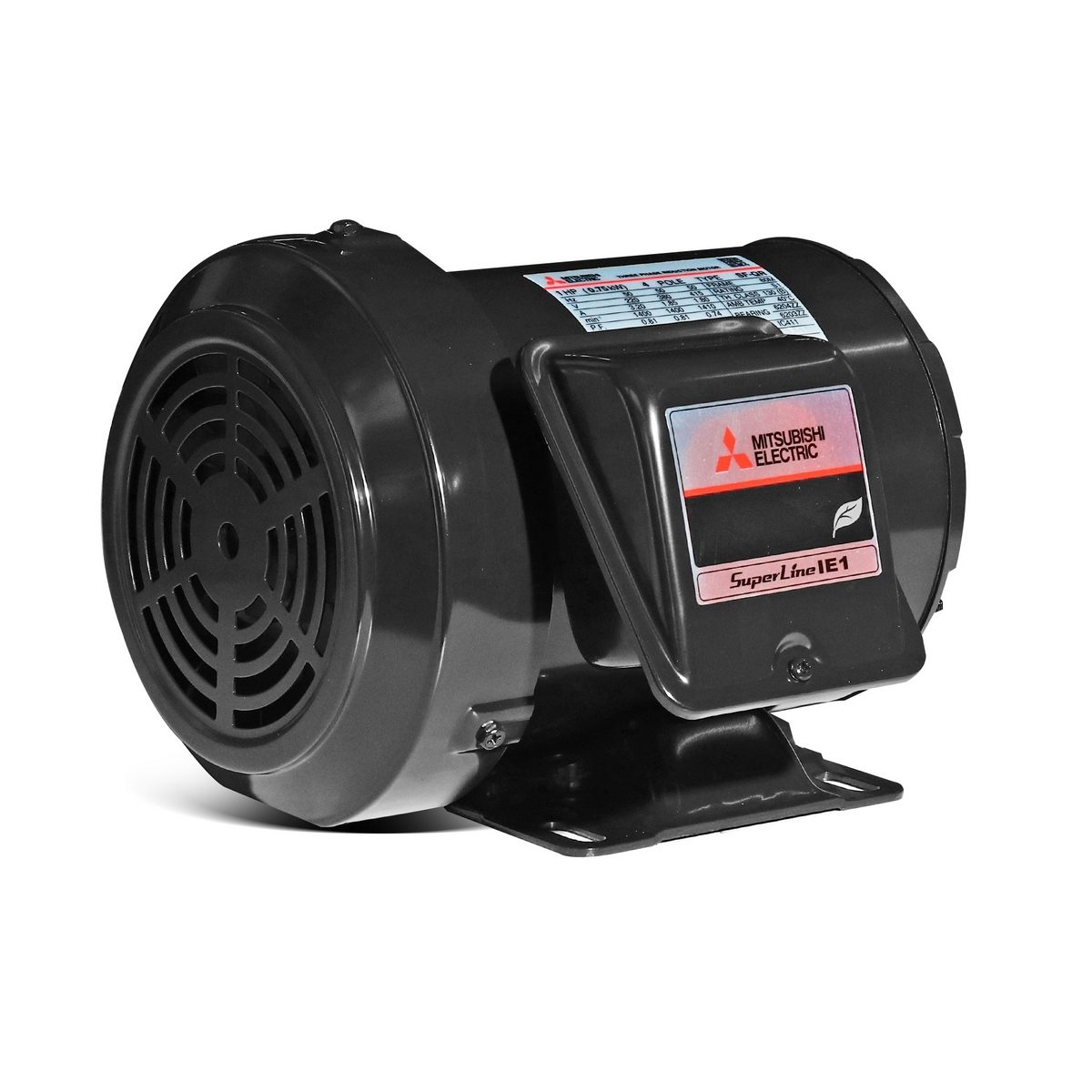 MITSUBISHI มอเตอร์ รุ่น SF-QR กำลัง 1 แรงม้า (0.75 กิโลวัตต์) ชนิดหุ้มมิด 3 เฟส 220/380 โวลต์ 4 โพล 3 สาย IP44 ความเร็วรอบ 1450 รอบ/นาที (มิ