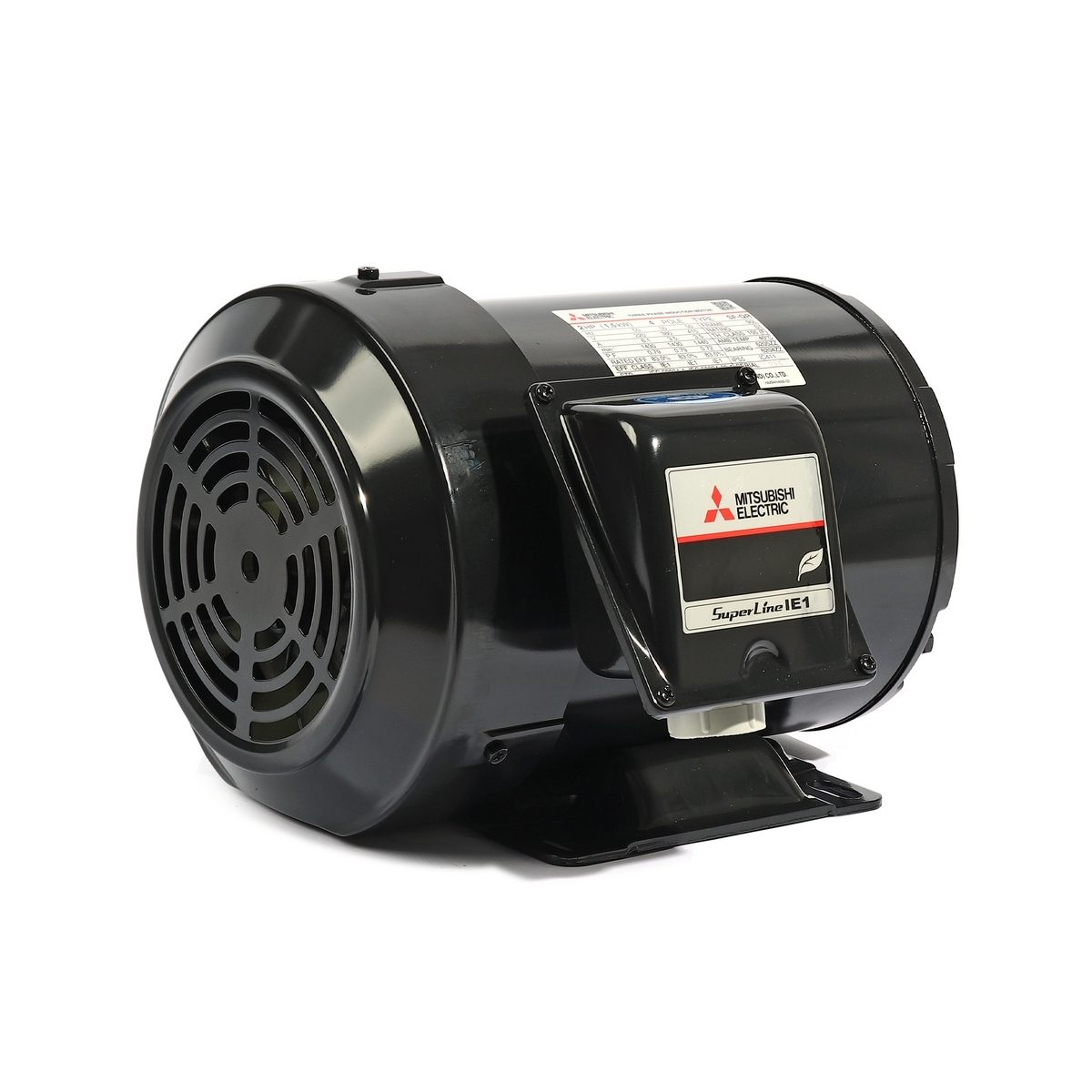 MITSUBISHI มอเตอร์ รุ่น SF-QR กำลัง 2 แรงม้า (1.5 กิโลวัตต์) ชนิดหุ้มมิด 3 เฟส 220/380 โวลต์ 4 โพล 3 สาย IP55 ความเร็วรอบ 1450 รอบ/นาที (มิต