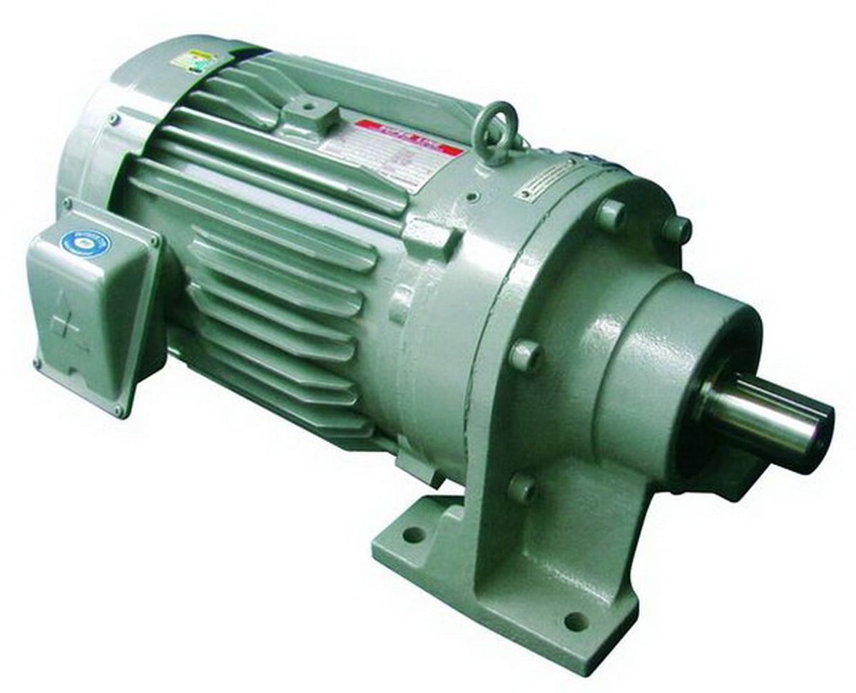 มอเตอร์เกียร์ MITSUBISHI รุ่น CNHM1-6090 ชนิดไซโครไดร์ฟ กำลัง 1 แรงม้า (0.75 กิโลวัตต์) 3 เฟส 220/380-415 โวลต์ 4 โพล 3 สาย IP55 ความเร็วรอบ