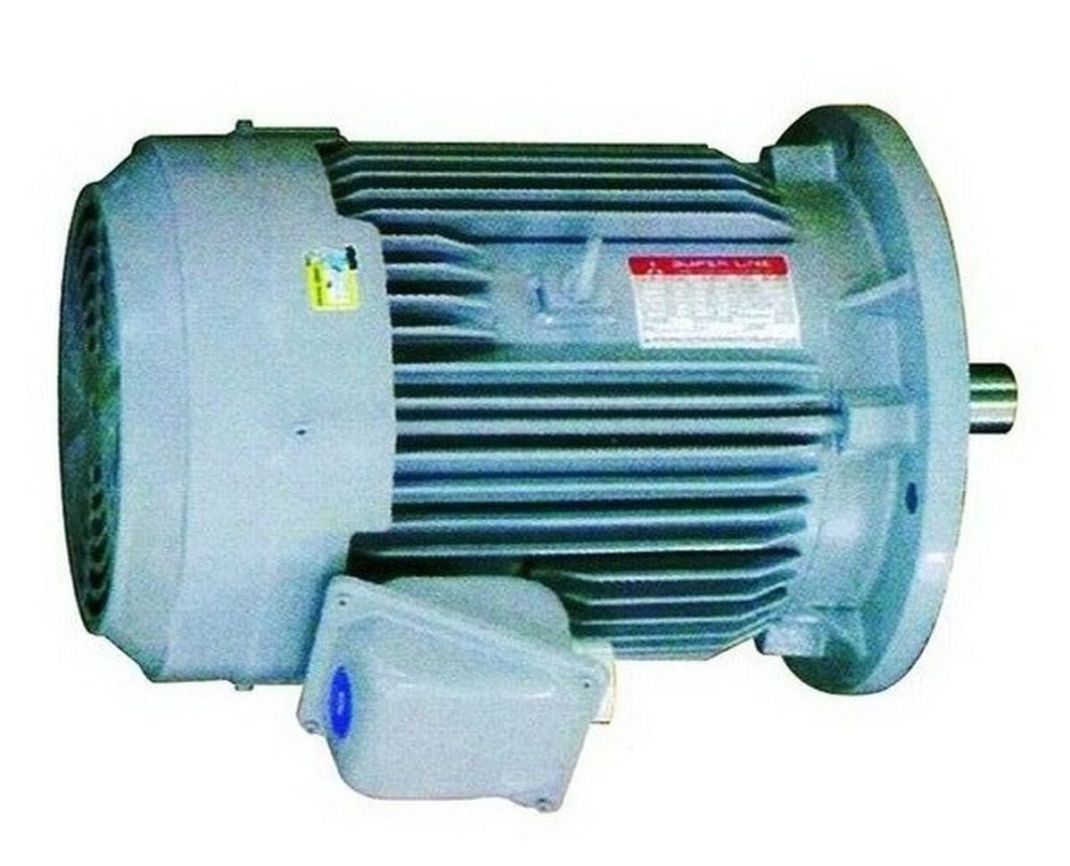 มอเตอร์หน้าแปลน MITSUBISHI รุ่น SF-QRV กำลัง 5 แรงม้า (3.7 กิโลวัตต์) 3 เฟส 380/415 โวลต์ 4 โพล 3 สาย IP55 ความเร็วรอบ 1450 RPM (รอบต่อนาที)