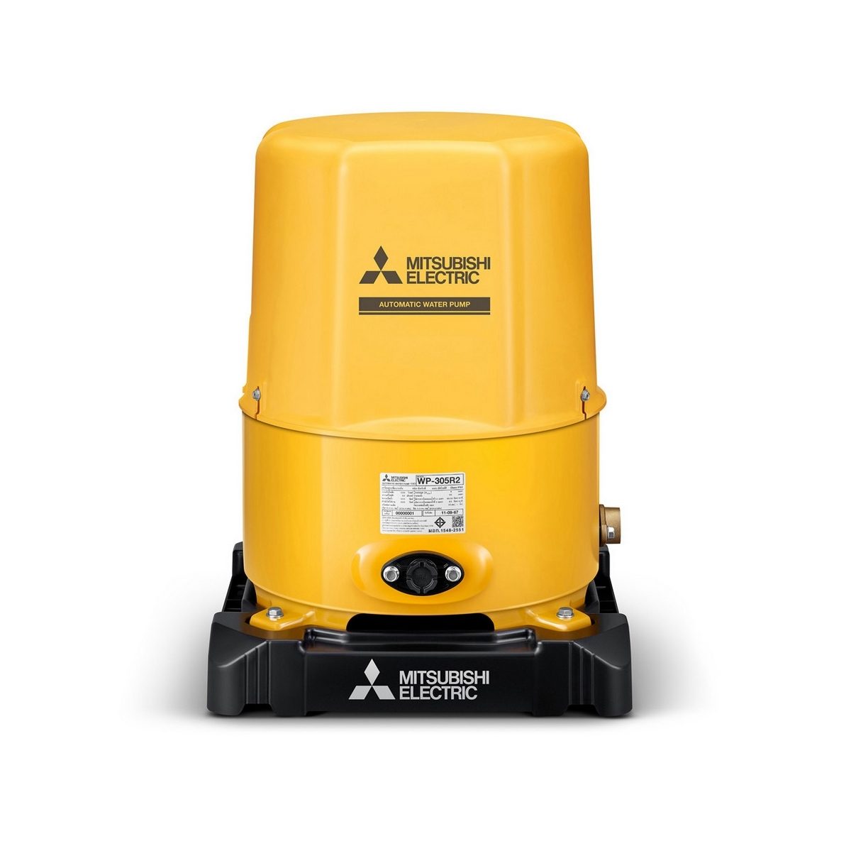 MITSUBISHI ปั๊มน้ำอัตโนมัติ รุ่น WP-305R2 ขนาด 300 วัตต์ ระยะดูด 8 เมตร ระยะส่ง 22 เมตร ขนาดท่อ 25 มม. ปริมาณน้ำ 63 ลิตร/นาที (สูงสุด), 53 ล
